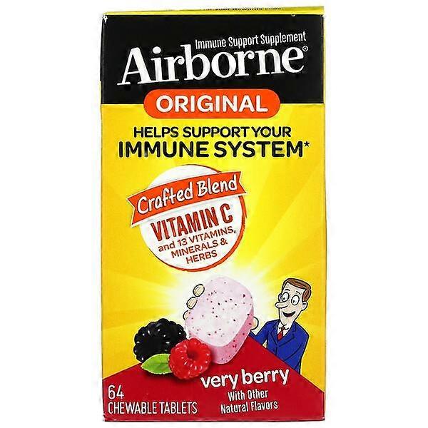 AirBorne, Original, Immune Support Supplement, Very Berry, 64 Chewable Tablets