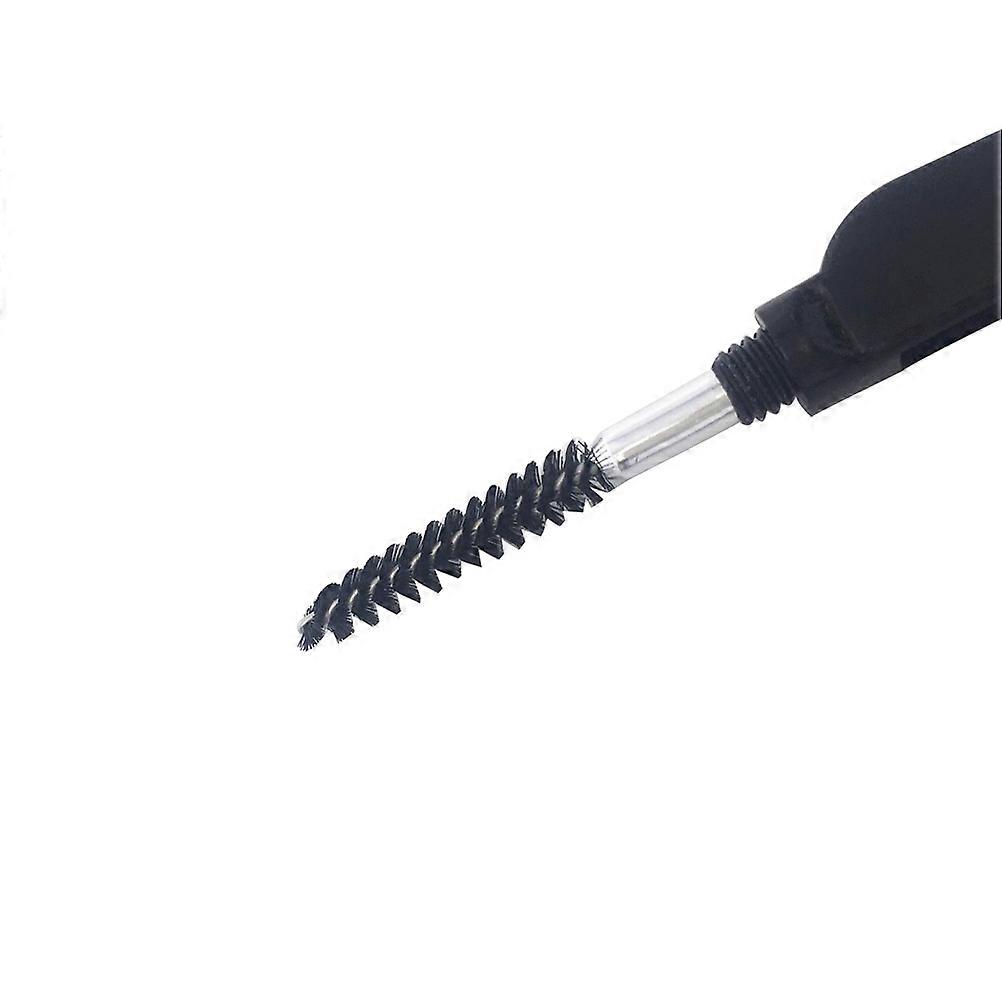 Black Eyebrow Comb Tool Foldable Stainless Steel for Makeup 2Pcs Set