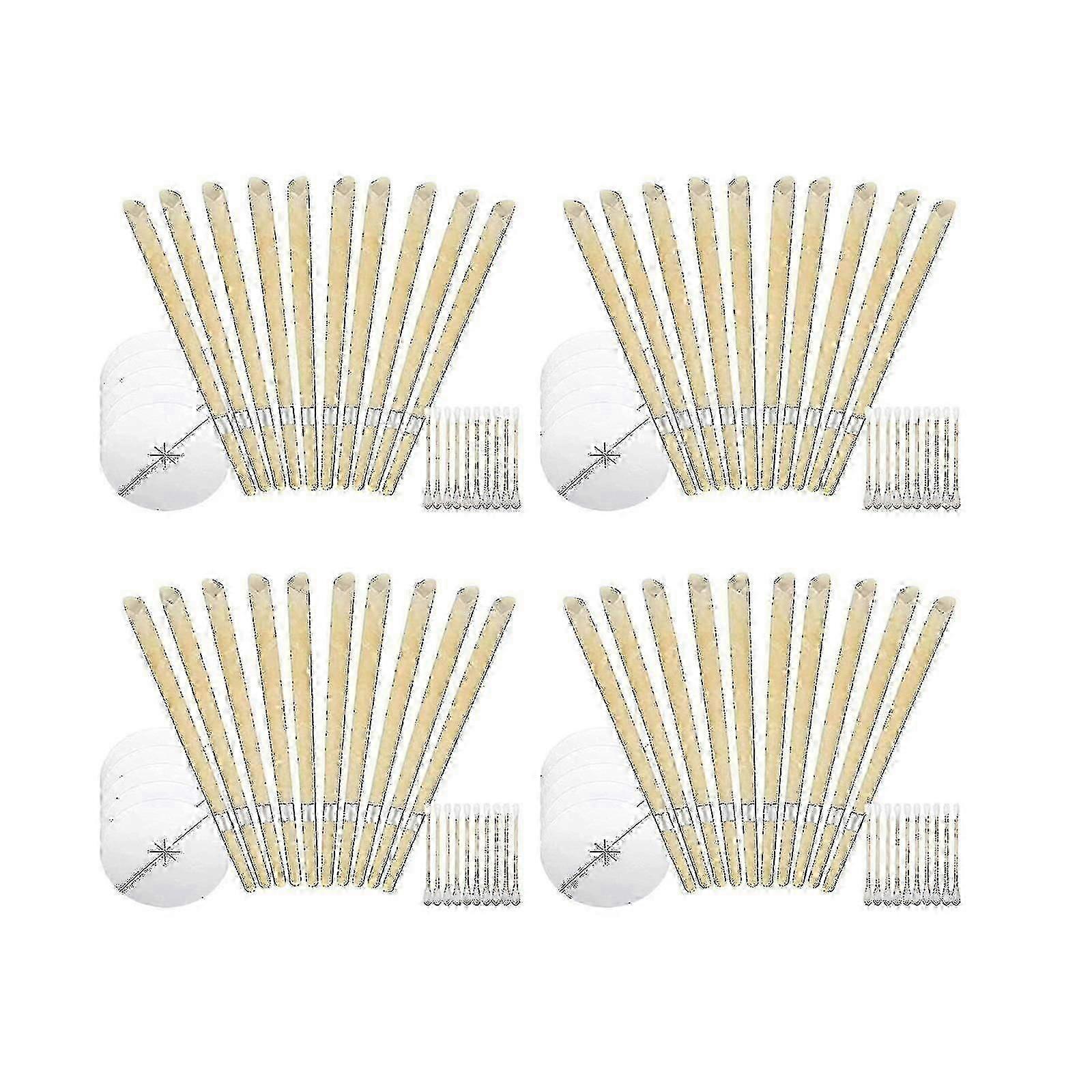 40 sztuk woskowych świec do uszu, do usuwania woskowiny, 9 cali, naturalne świece do uszu, do usuwania woskowiny, świece do czyszczenia uszu