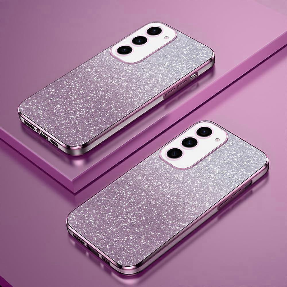 Gradient Glitter Electroplated Bezel Transparent Case For Xiaomi Redmi 15 171mm TPU Slim Shockproof