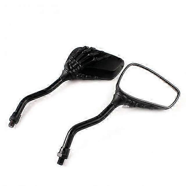 JWL-Saisika 2pcs Specchietto retrovisore universale per moto con vite in lega di alluminio Scooter Skeleton Hand Refit specchietti laterali per moto