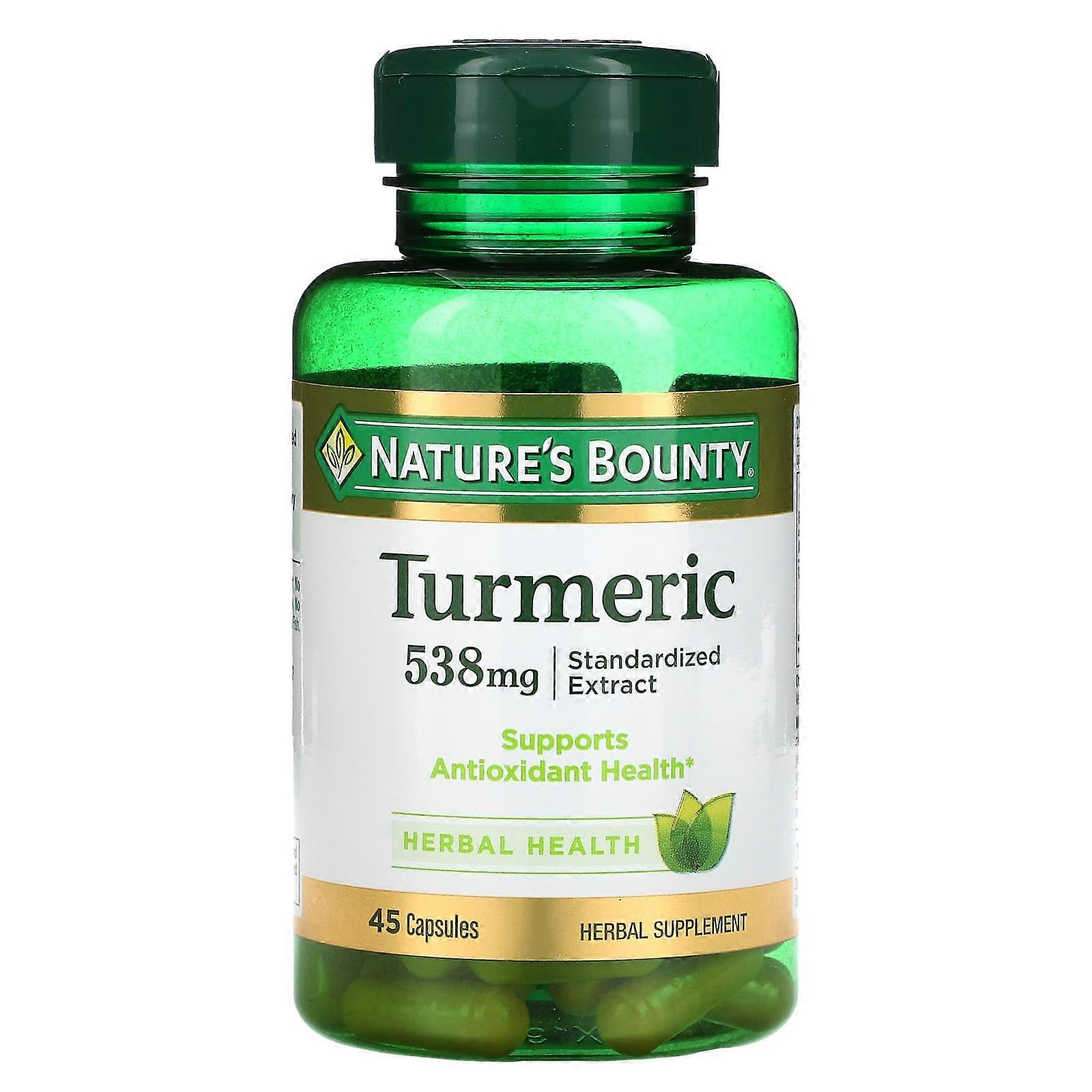 Turmeric, Standardized Extract, 538 mg, 45 Capsules