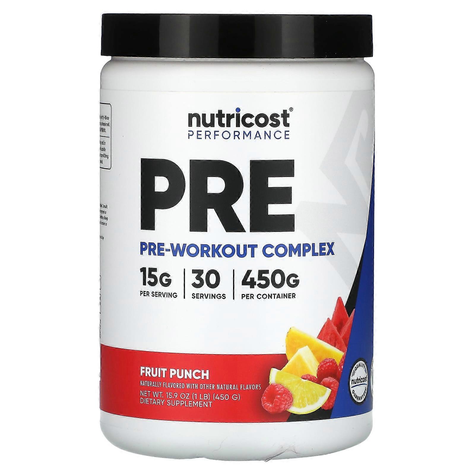 Performance, PRE, Pre-Workout Complex, Fruit Punch, 1 lb (450 g)