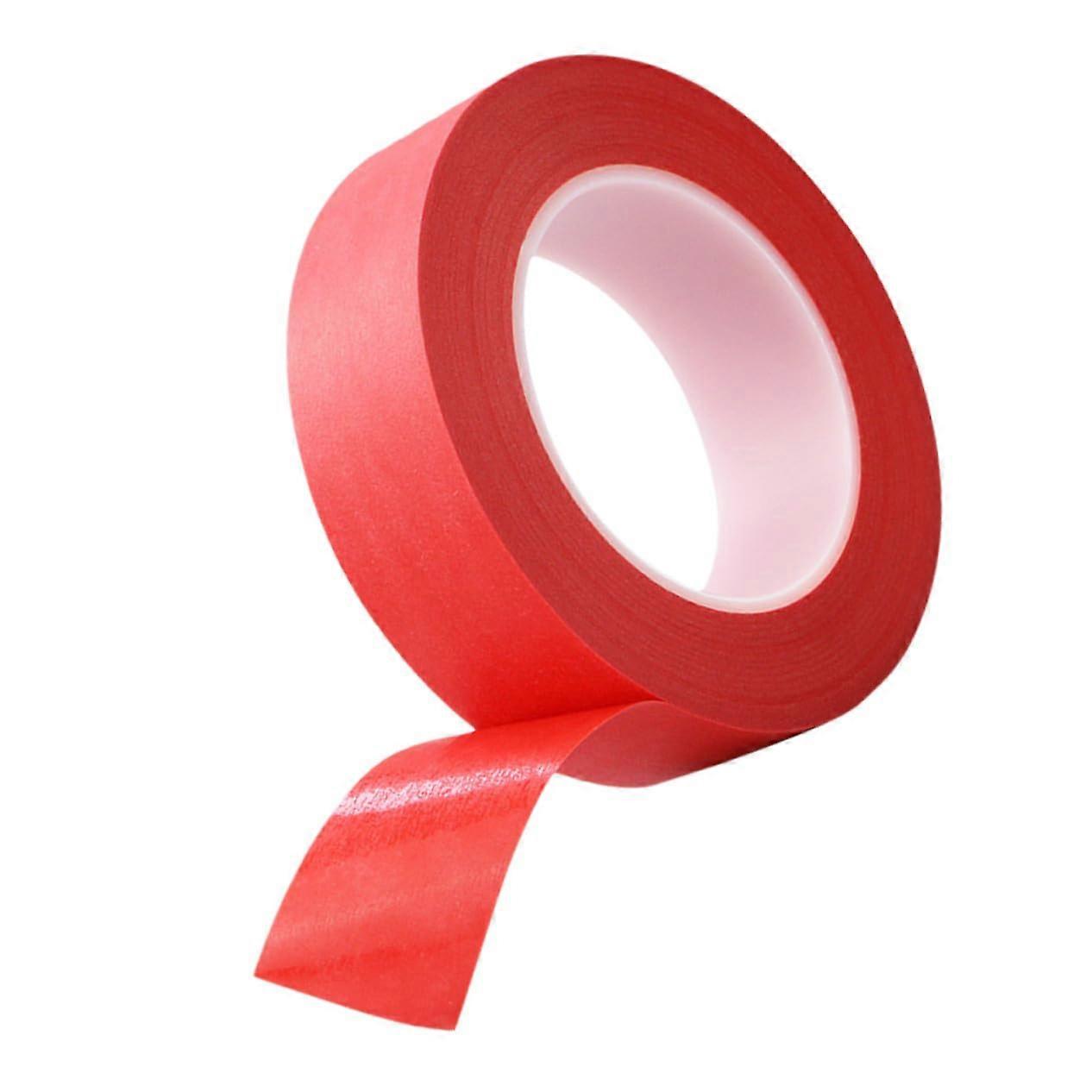 Temperature Resistant Red Masking Tape Crepe Paper Adhesive For Painting And DIY Crafts Removable Residue