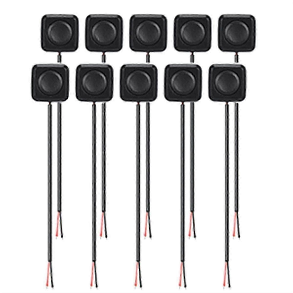 10Pcs 12V/24V Mini Momentary Push Button ON/Off Switch, Surface Mount, Easy Installation for Electr