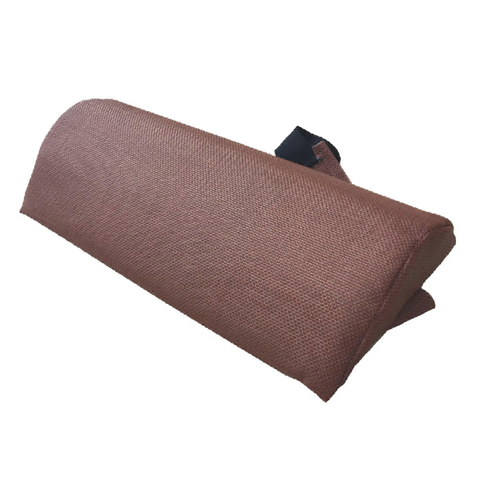 Recliner Neck Pillow Headrest With Adjustable Hook And Loop Fasteners Detachable Cervical Pillow For Chairs Dark Coffee