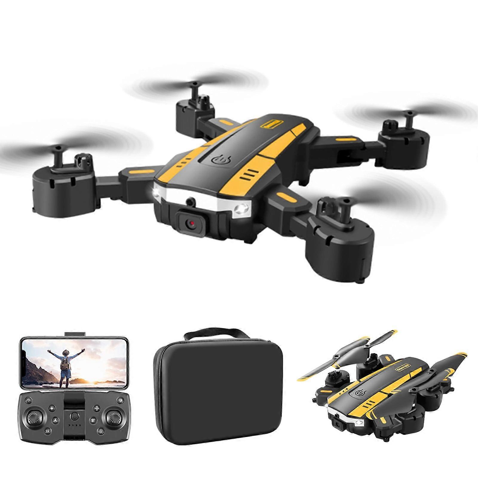 FPV Drone with 1080P Camera, 2.4G WiFi, Altitude Hold, Obstacle Avoidance, Headless Mode, Follow Me - Compatible with RC Quadcopter Toys for Adults &
