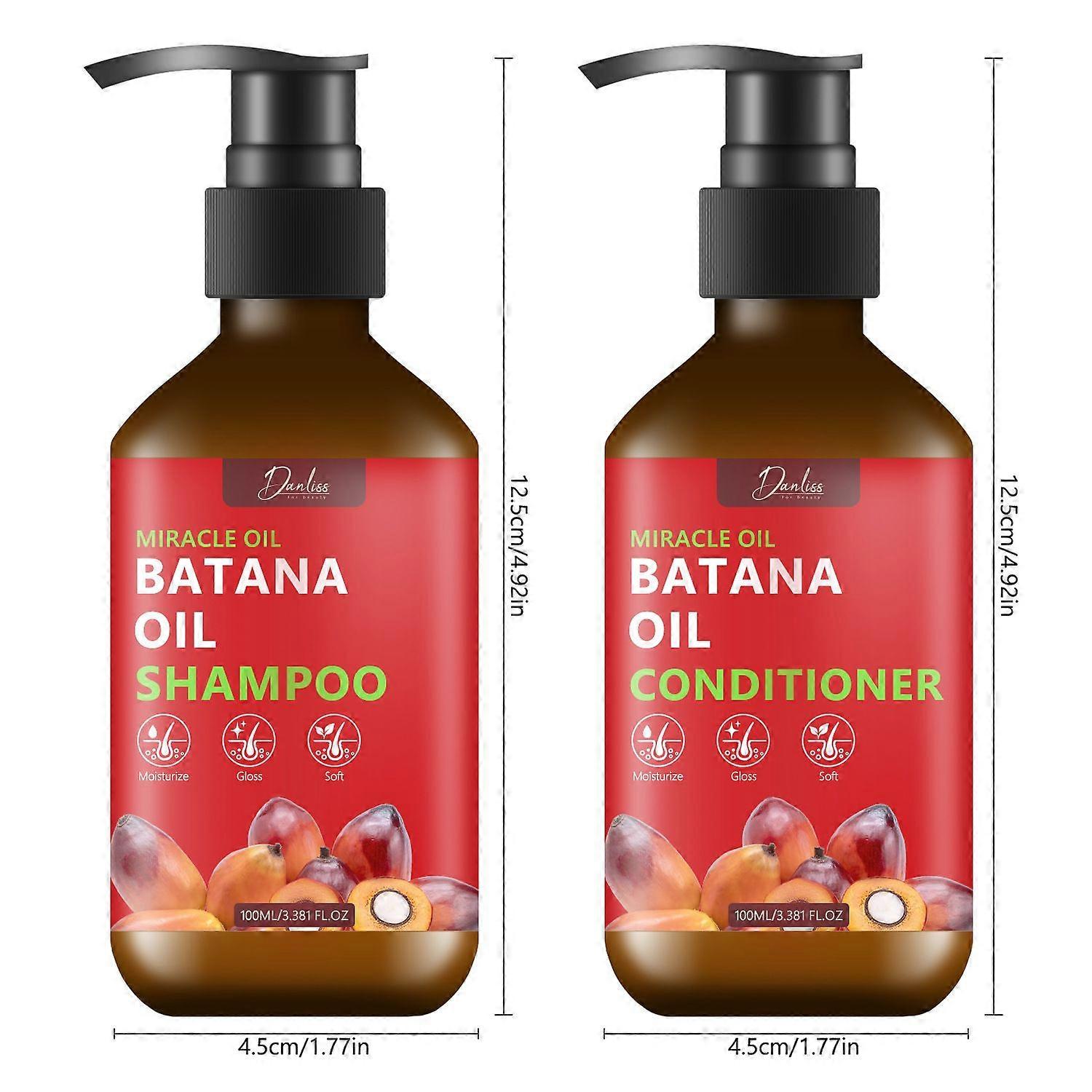 Batana Oil Shampoo for Hair Growth, Routine Shampoo and Conditioner for Thinning