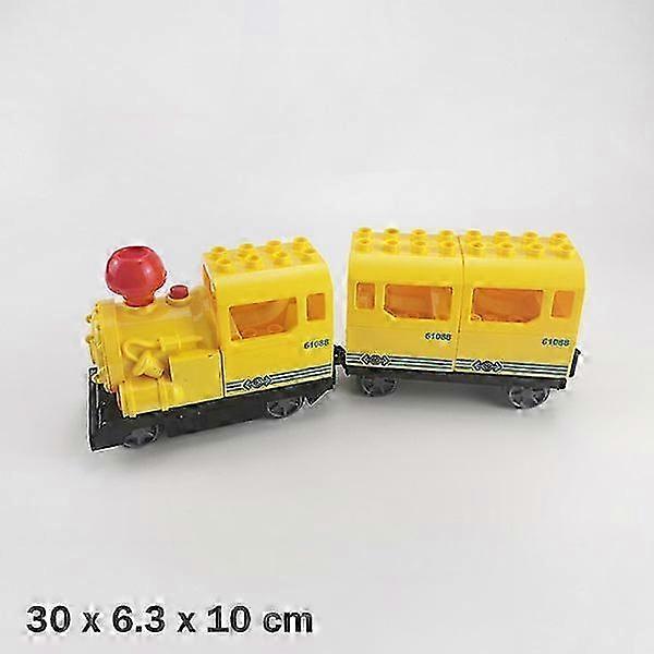 Motorized Building Blocks Train Set with Battery Power