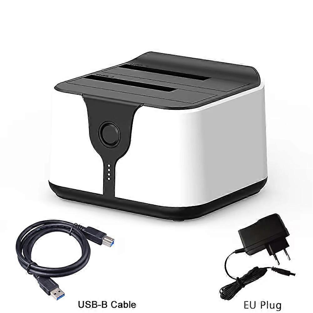 Docking station HDD a doppio alloggiamento con un clic Clone offline Spina UE