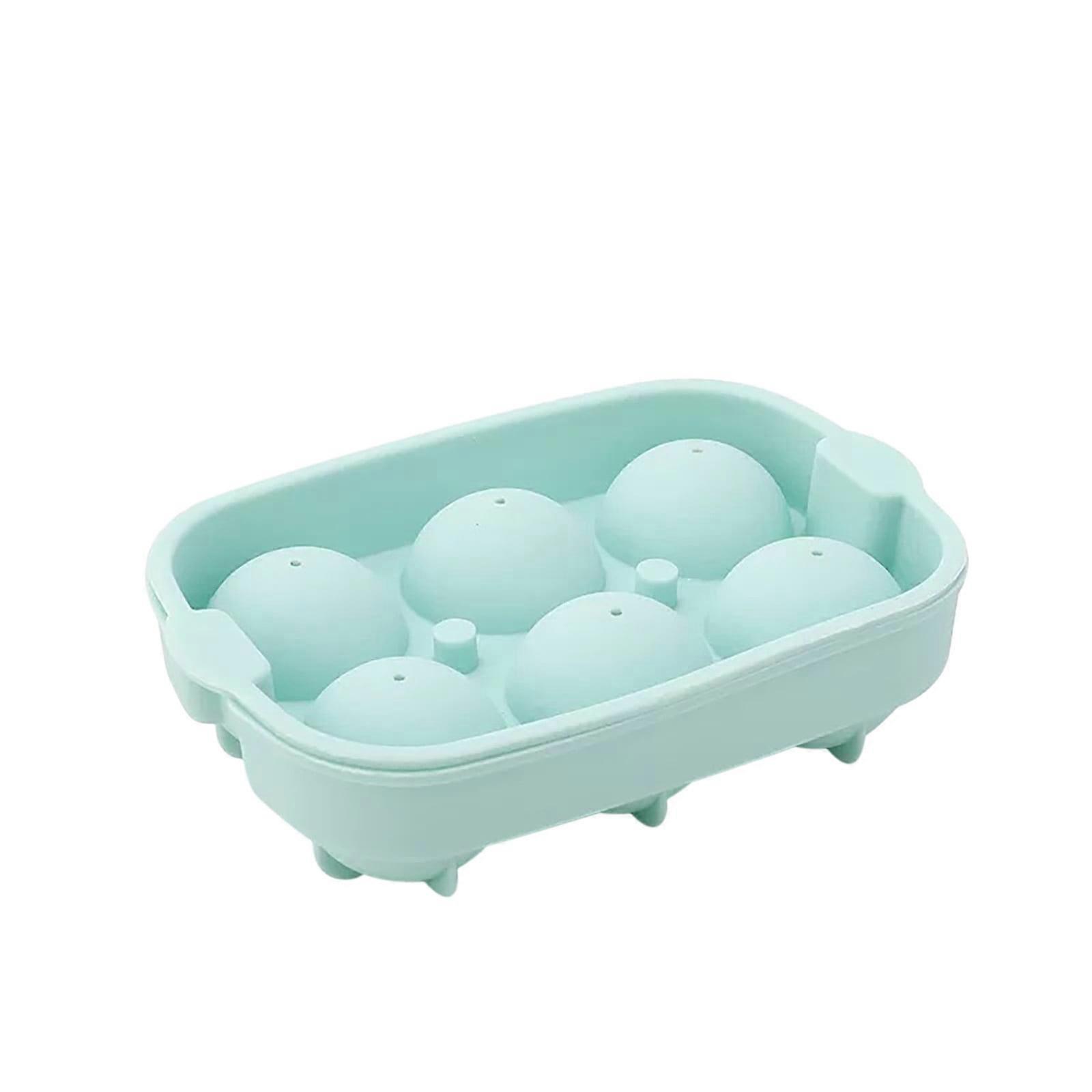 Fankiway Ice Lattice Ice Cube Molds, Whisky 6-hole Ice Ball Ice Making Silicone Ice Making Ice Ball