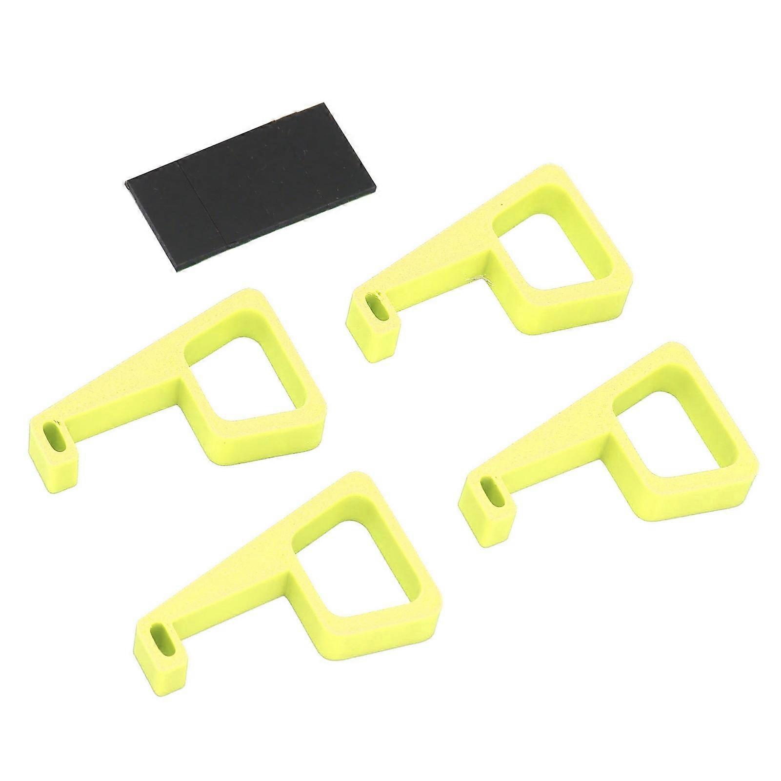 4pcs Game Console Horizontal Holder Prevent Slip Cooling Feet Console Heightening Bracket for PS4 Pro Yellow 