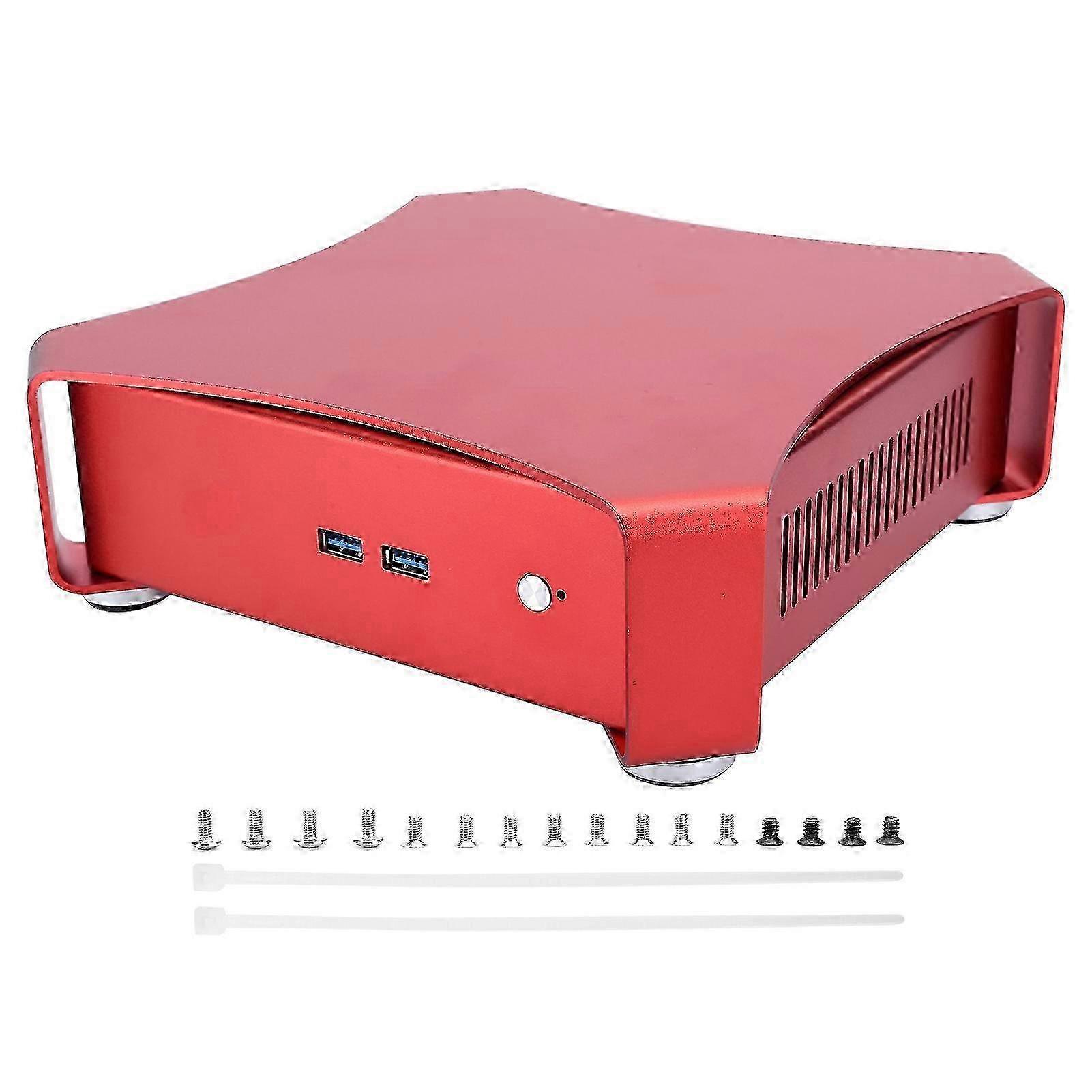 PC Gaming Case Mini HTPC ITX All Aluminum USB3.0 Small for Desktop Gaming Computer X3 miao4