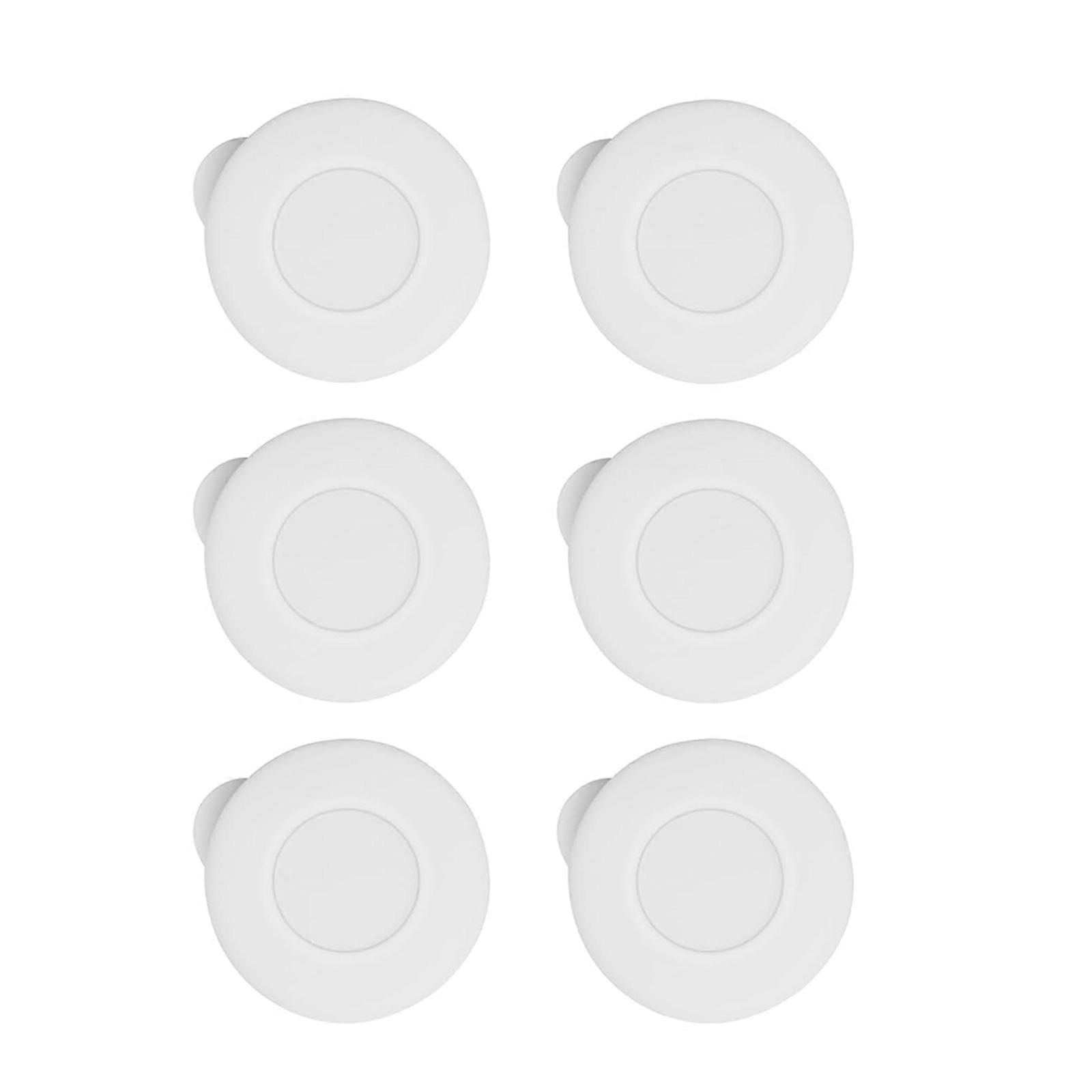 6 kpl silikonisia maitopullotulppia, tuoreuden säilyttävät tiivisteet, silikonikuviointi turvalliseen sulkemiseen ja pidennettyyn tuoreuteen, monivärinen