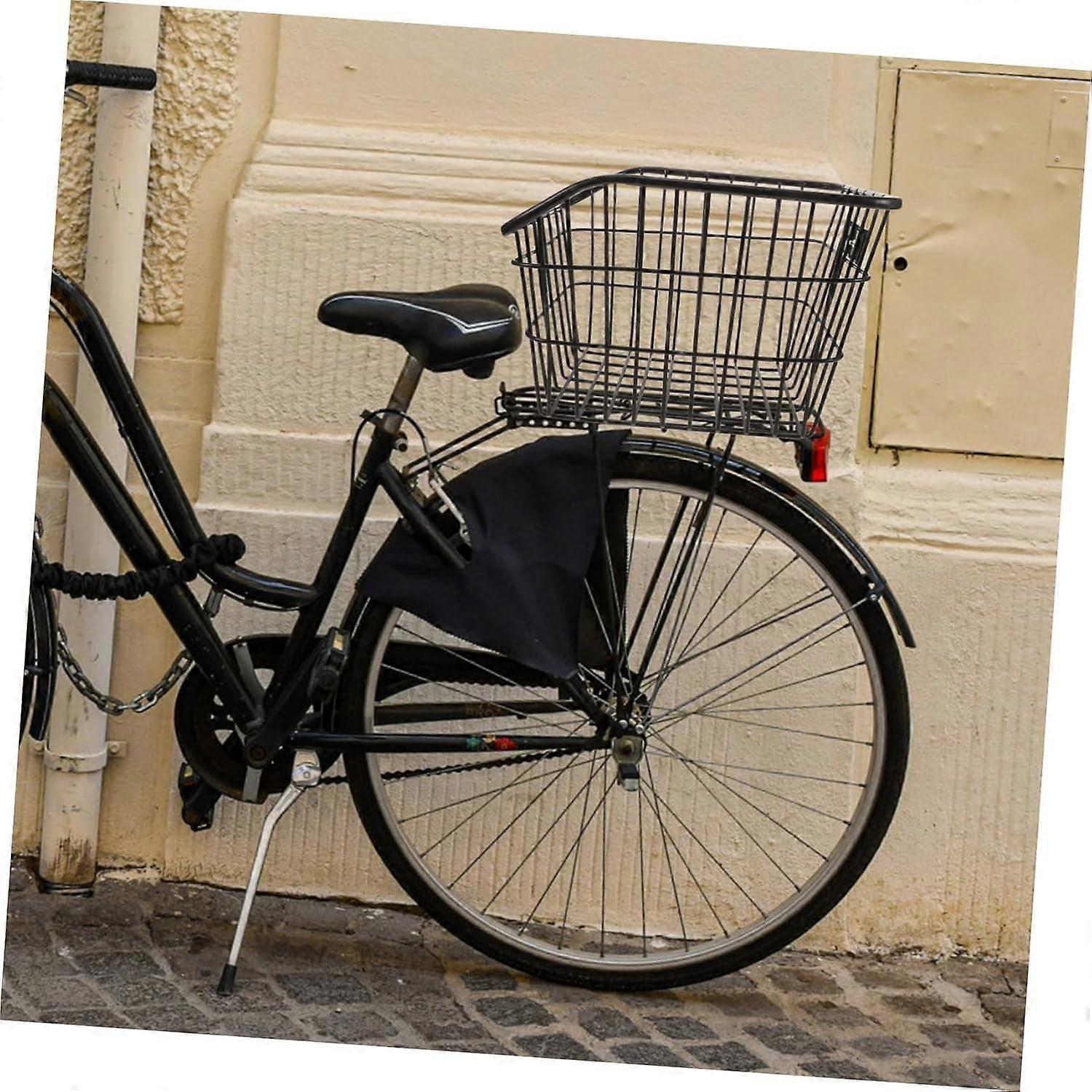 Foldable Bicycle Rear Rack Basket For Adult Bikes Easy To Install Multifunctional Basket Compatible With Many Models