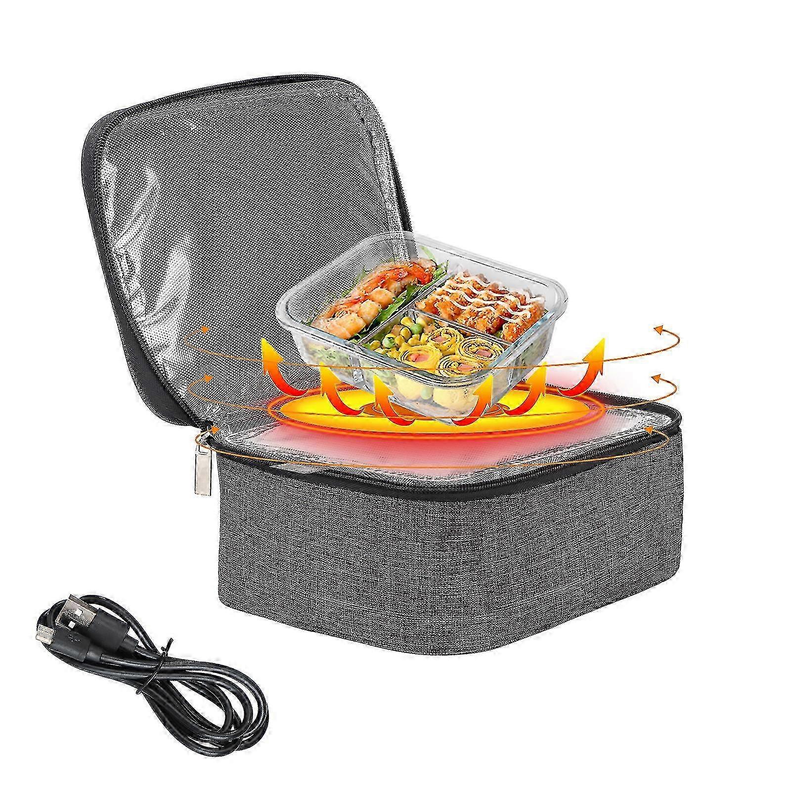Car lunch box for commuters with electric heating