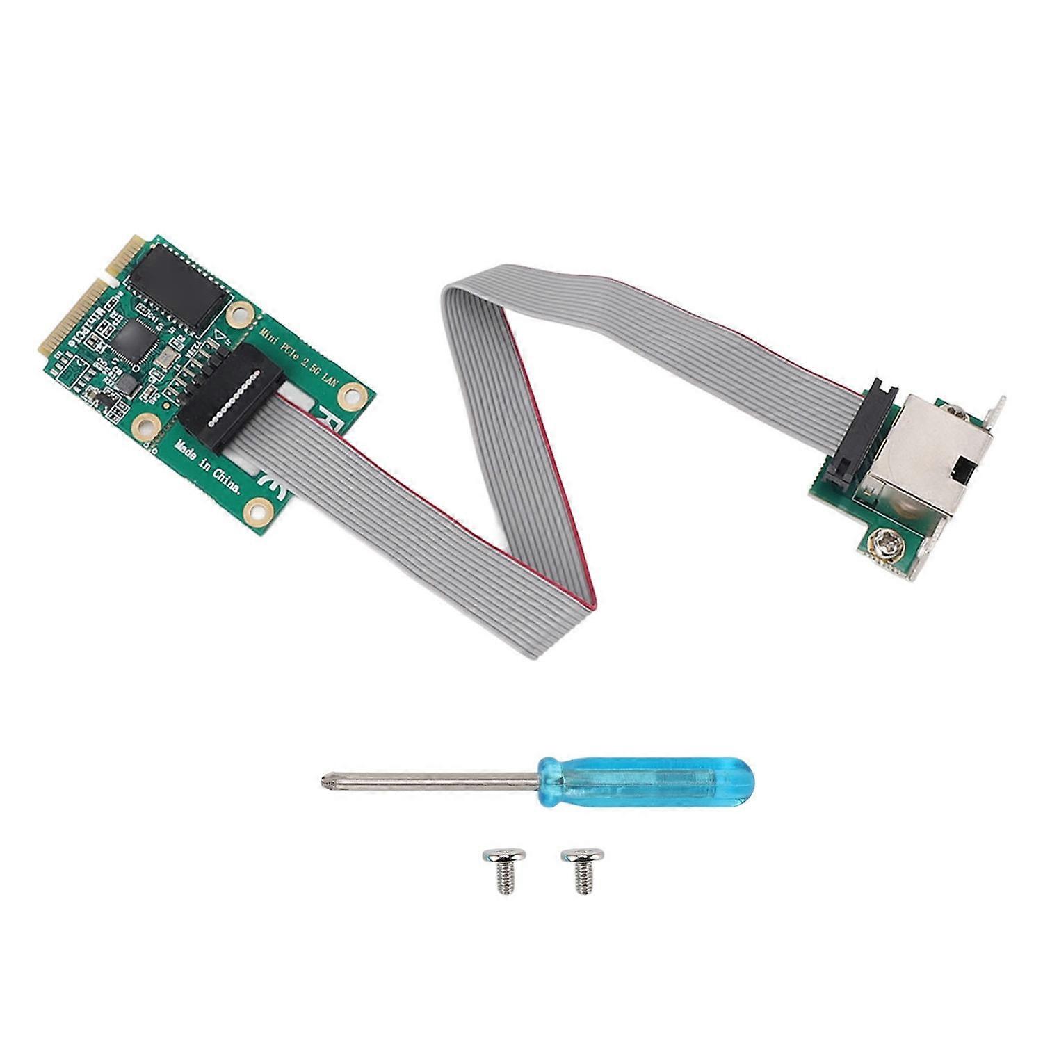 Mini PCIE Network Card 2.5G High Transfer Speed Stable Mini PCI Express Card RJ45 Lan Adapter Ethern