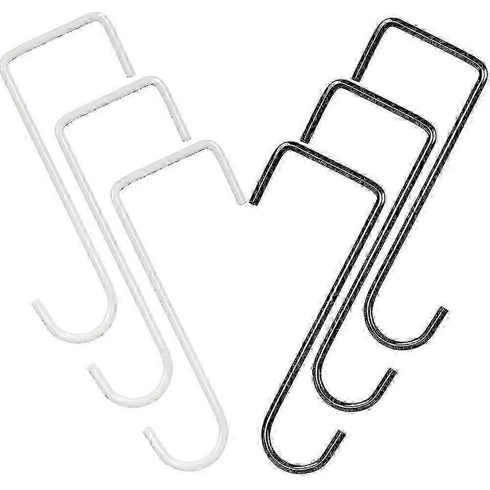 6pcs Fence Hooks, Garden Hooks, Stainless Steel Fence Hooks, Metal Patio Hooks, Wall Hanging Brackets