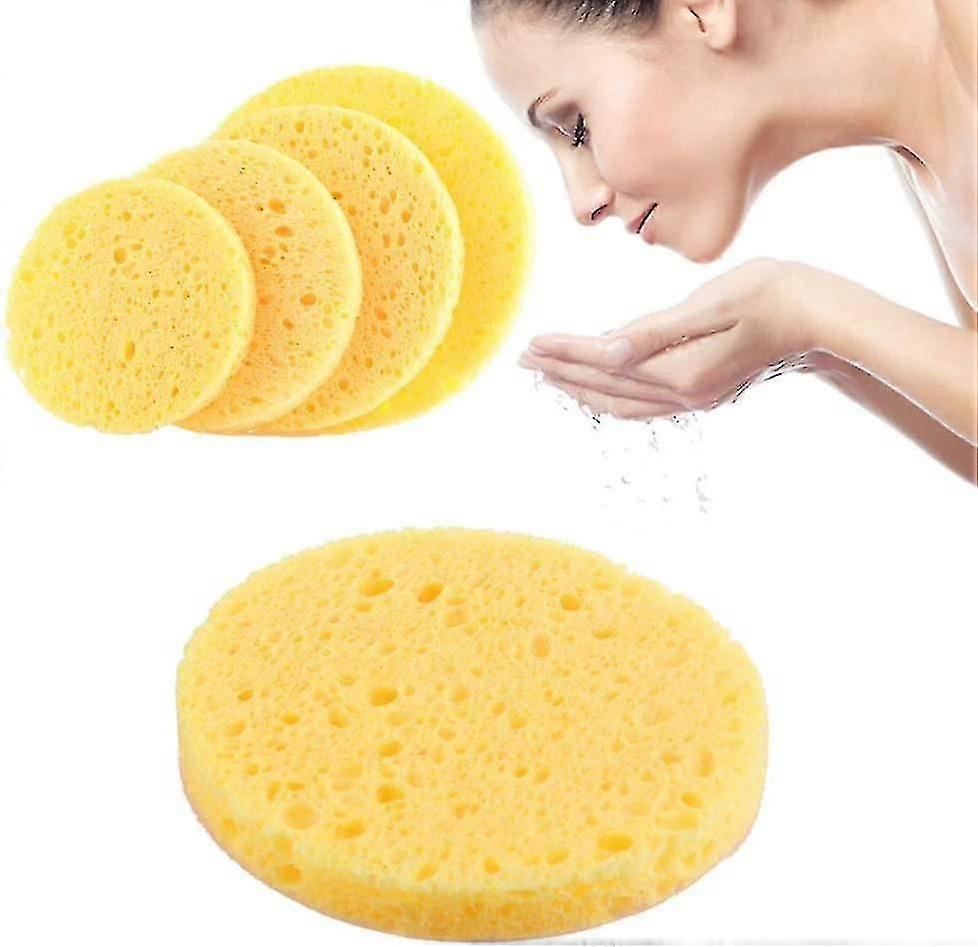10pcs καθαρίζοντας σφουγγάρι, φυσικό σφουγγάρι καθαρισμού προσώπου, φυσική κυτταρίτιδα ξύλου