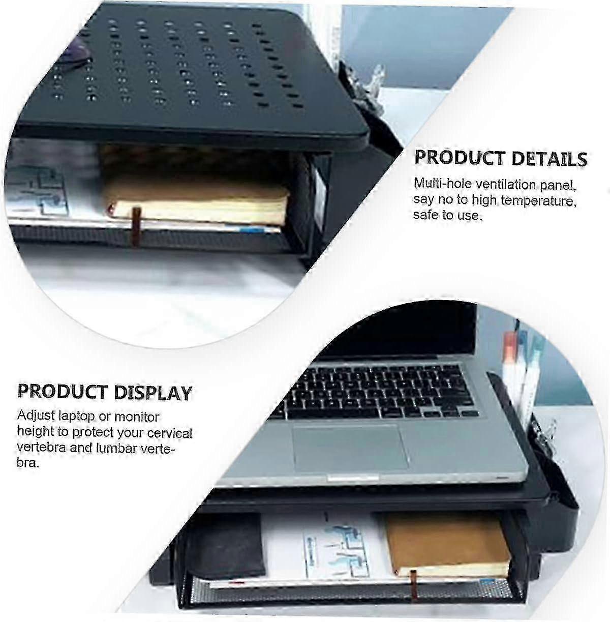 Elevated Monitor Rack with Multi-Functional Storage: Laptop Stand Riser and Drawer for 2025 Models (Best Seller)