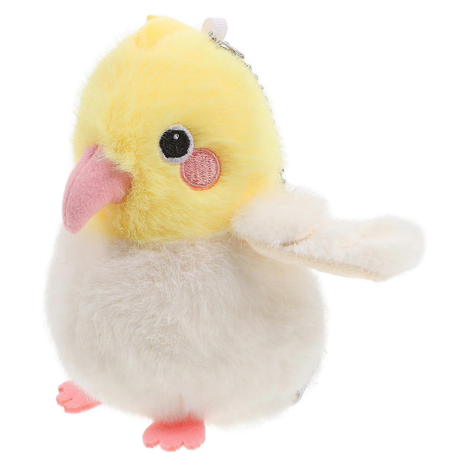 Assorted Color Parrot Plush Keychain for Handbag Cute Plush Bird
