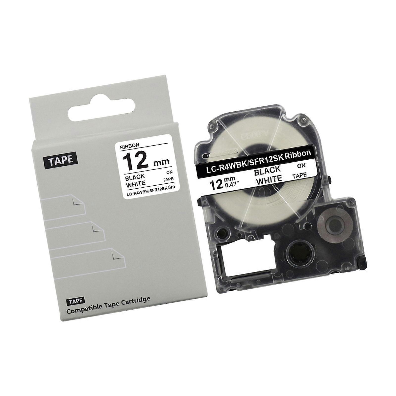 12mm Width Decorative Paper Tape Consistent Label Maker Ribbon For Individualized Donations And Home Projects  WHITE