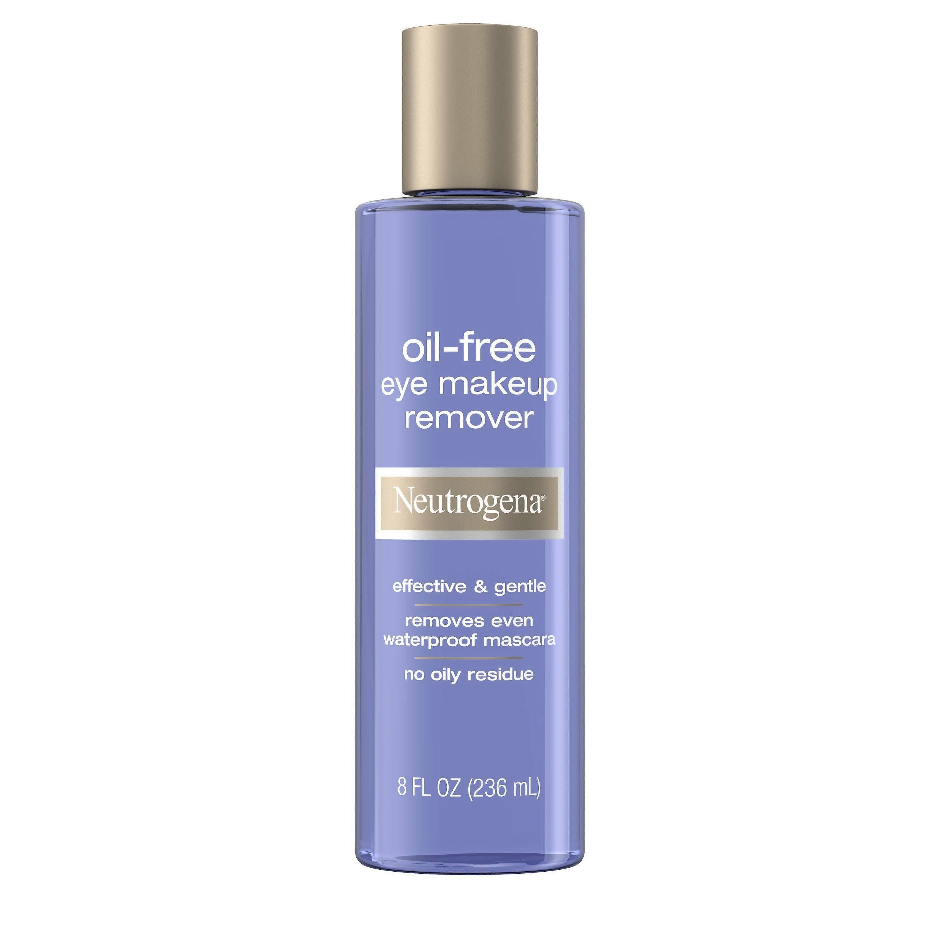 Neutrogena Effectieve en zachte olievrije oogmake-up remover en reiniger, 8 oz