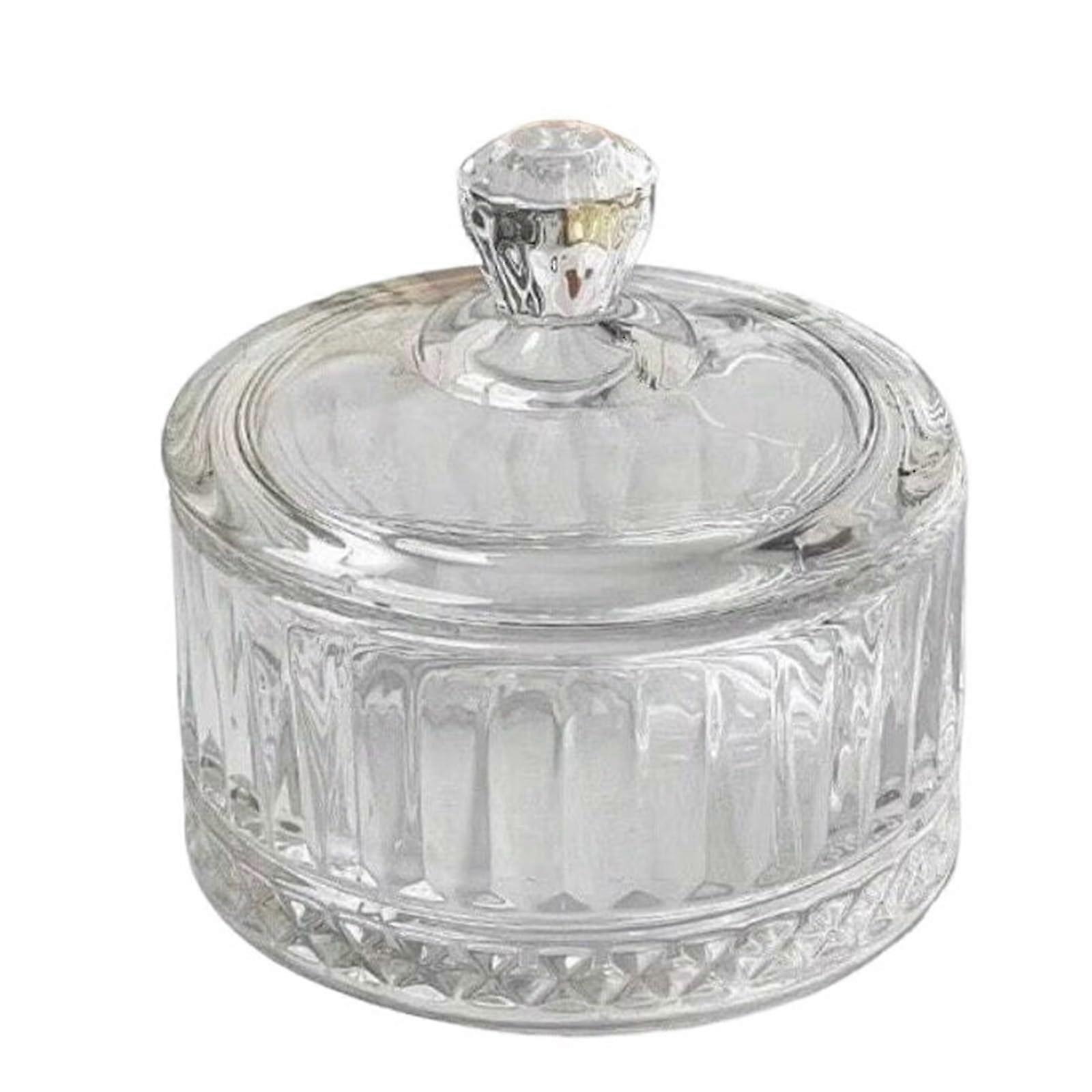 Ice Cream Dessert Cups Set of 2 Glass Bowls with Lids for Pudding Yogurt Gelato