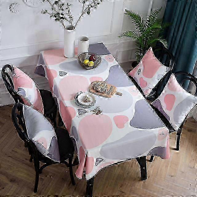 Table Cloth Rectangular Cobblestones Pattern Polyester Tablecloths Waterproof Table Cover Wedding For Dining Table Party Event z