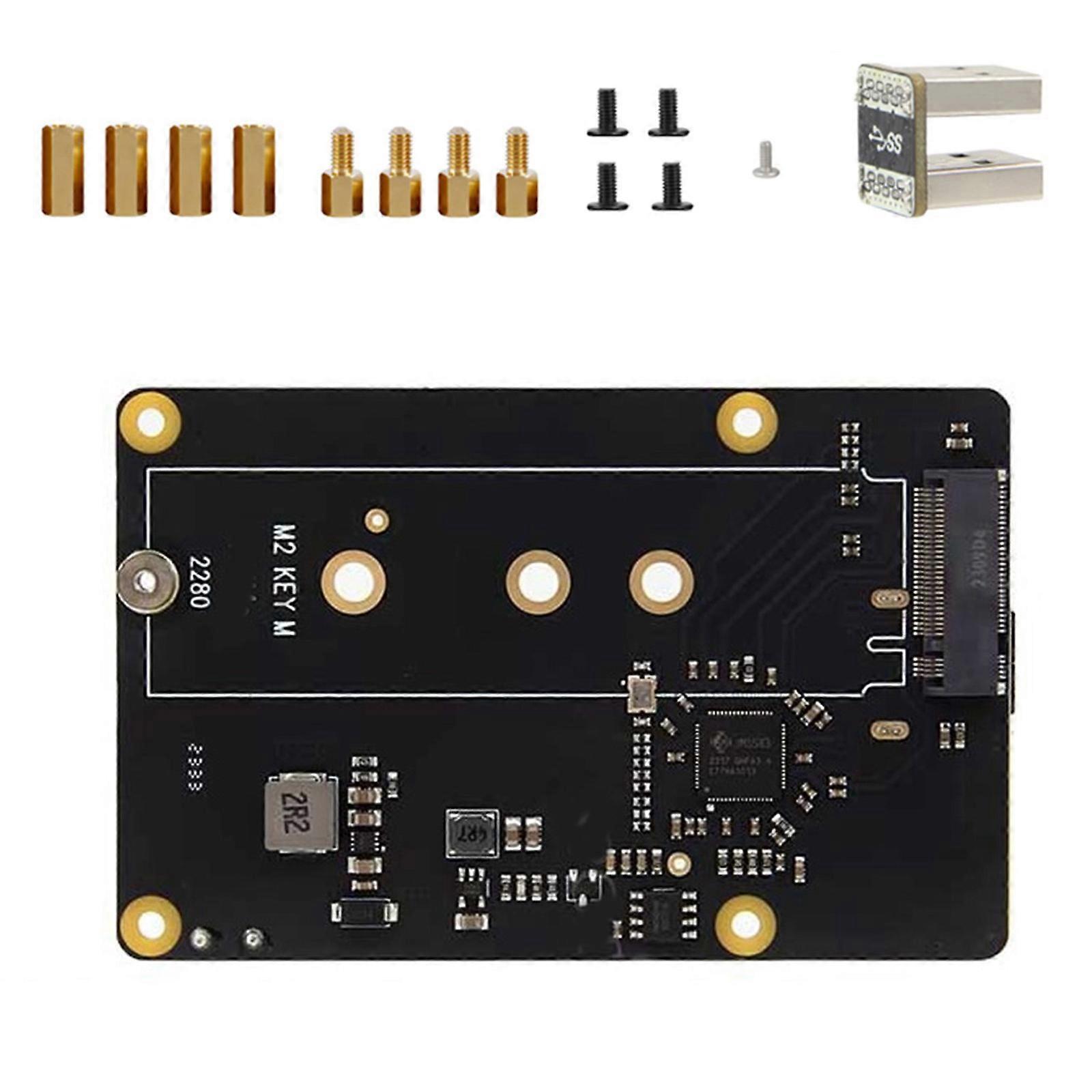 X872 USB 3.0 NVMe M.2 Solid Disk Expansion Board, Easy Setting And Fast 5Gbps Expand For RPi 4 Storage Multicolor