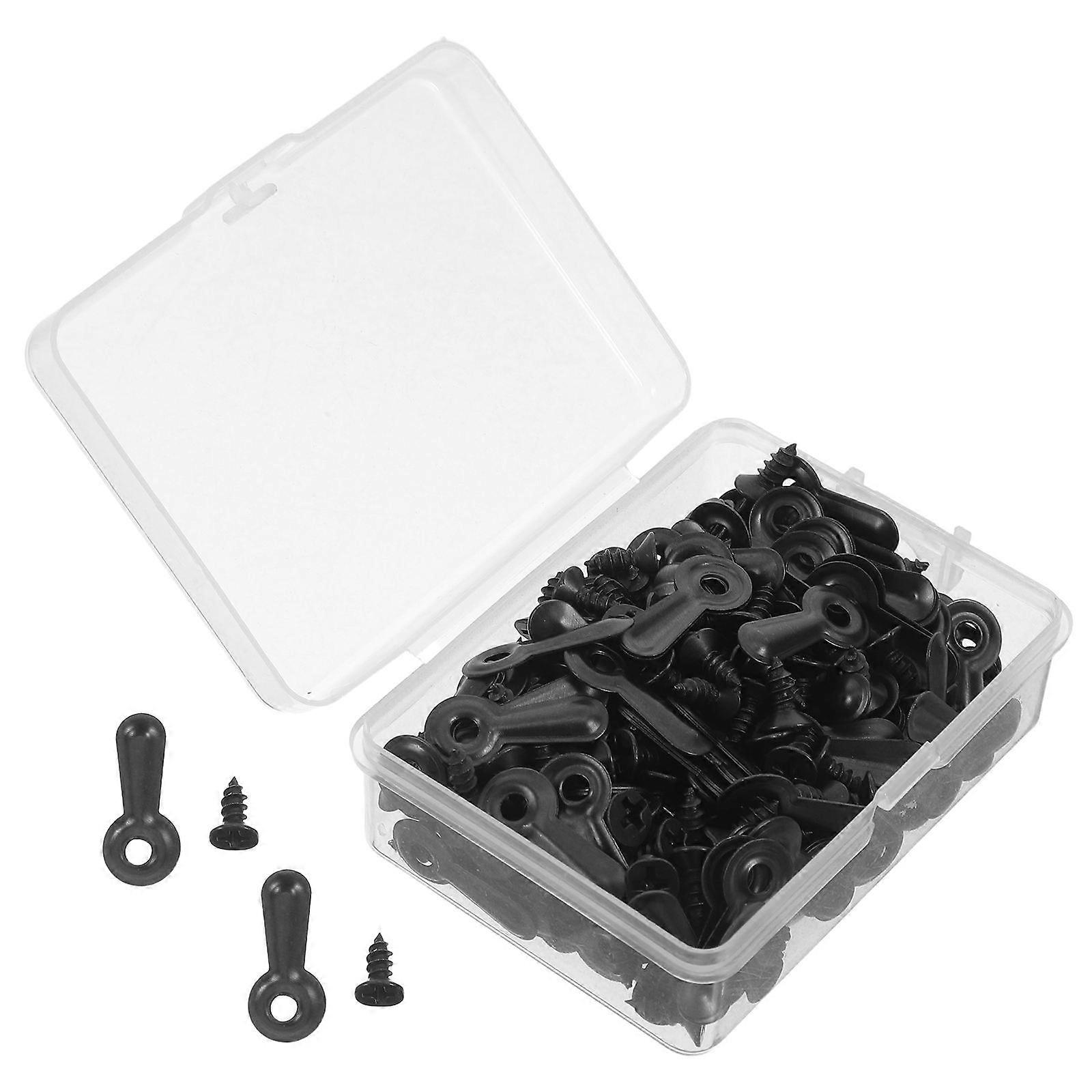 160Pcs Picture Frame Button Fasteners for Frame Black Backing Clips