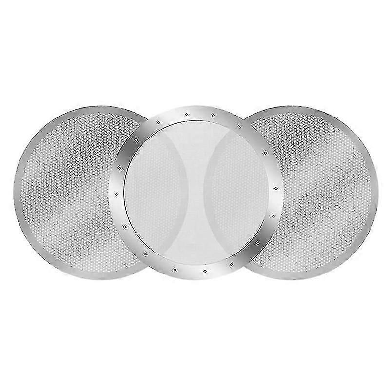 3 Pack Metal Coffee Filter Mesh Compatible AeroPress Coffee Maker, Silver
