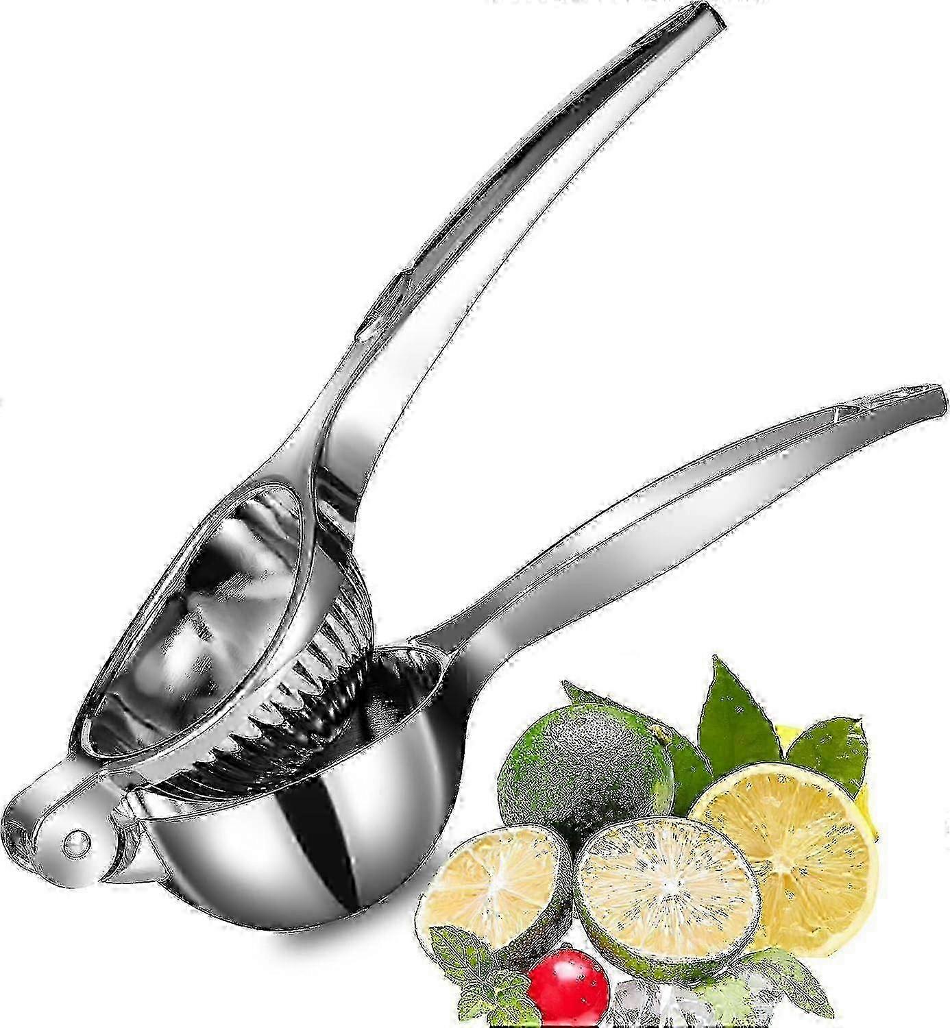 Premium Quality Lemon Squeezer, Large Heavy Duty Handheld Lemon/Citrus Squeezer, Stainless Steel Hand Juicer, Lime Squeezer Bar Tool, Manual Citr