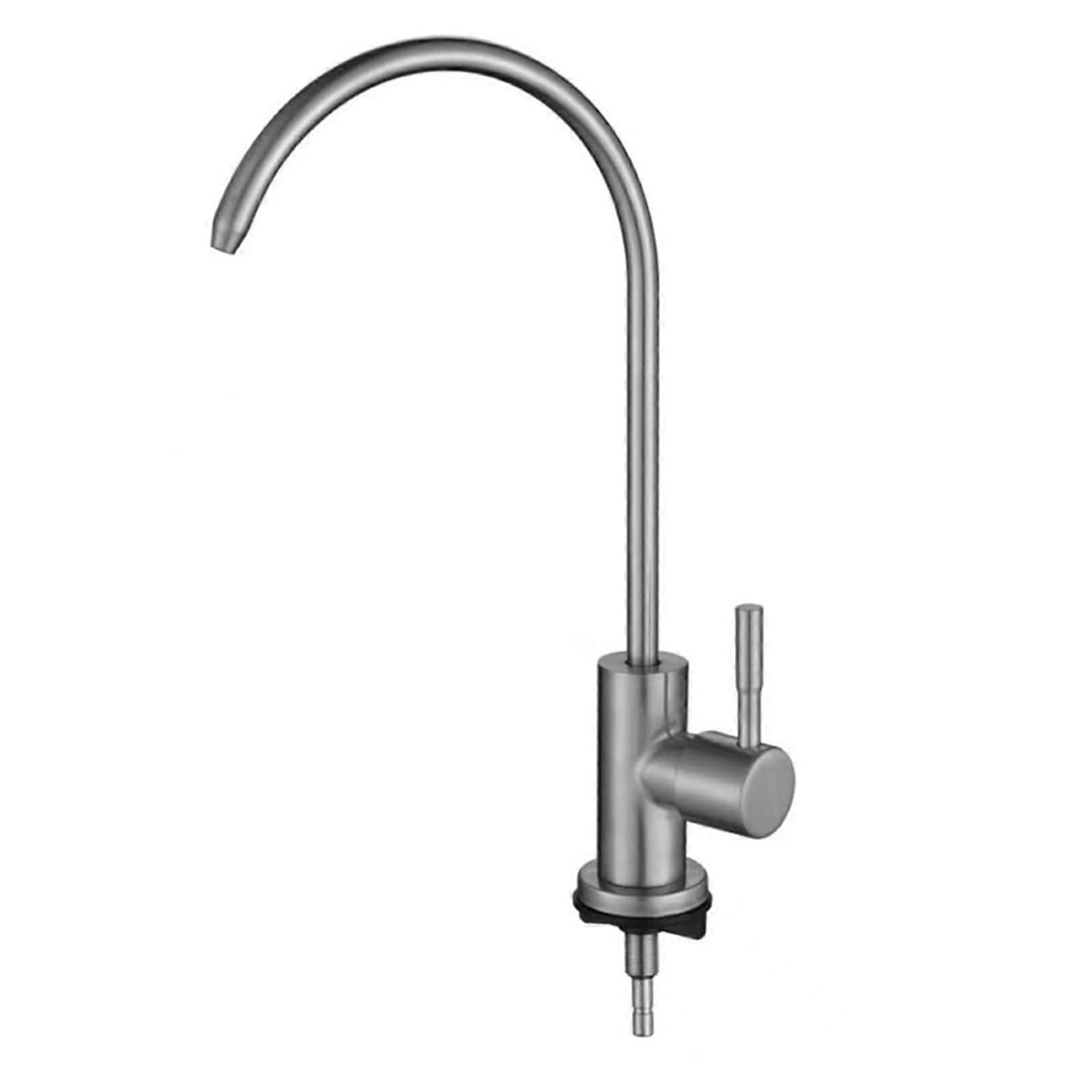 Brushed Gold Kitchen Drinking Water Faucet for 1/4 Inch Filter System, Countertop Mount