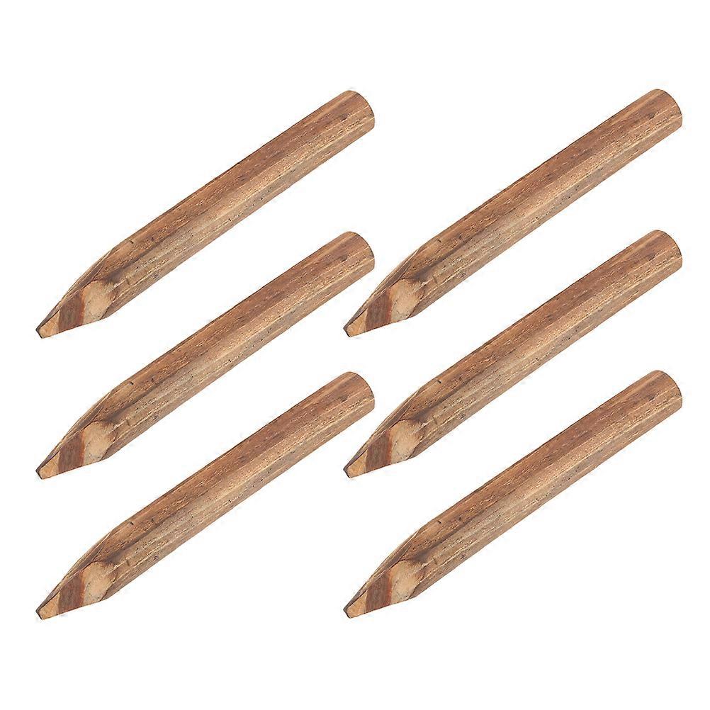 Garden Fences Wooden Fence Pickets For Outdoor Lawn Patio Yard Flower Bed Edging 30cm Boundary Definition 6Pcs
