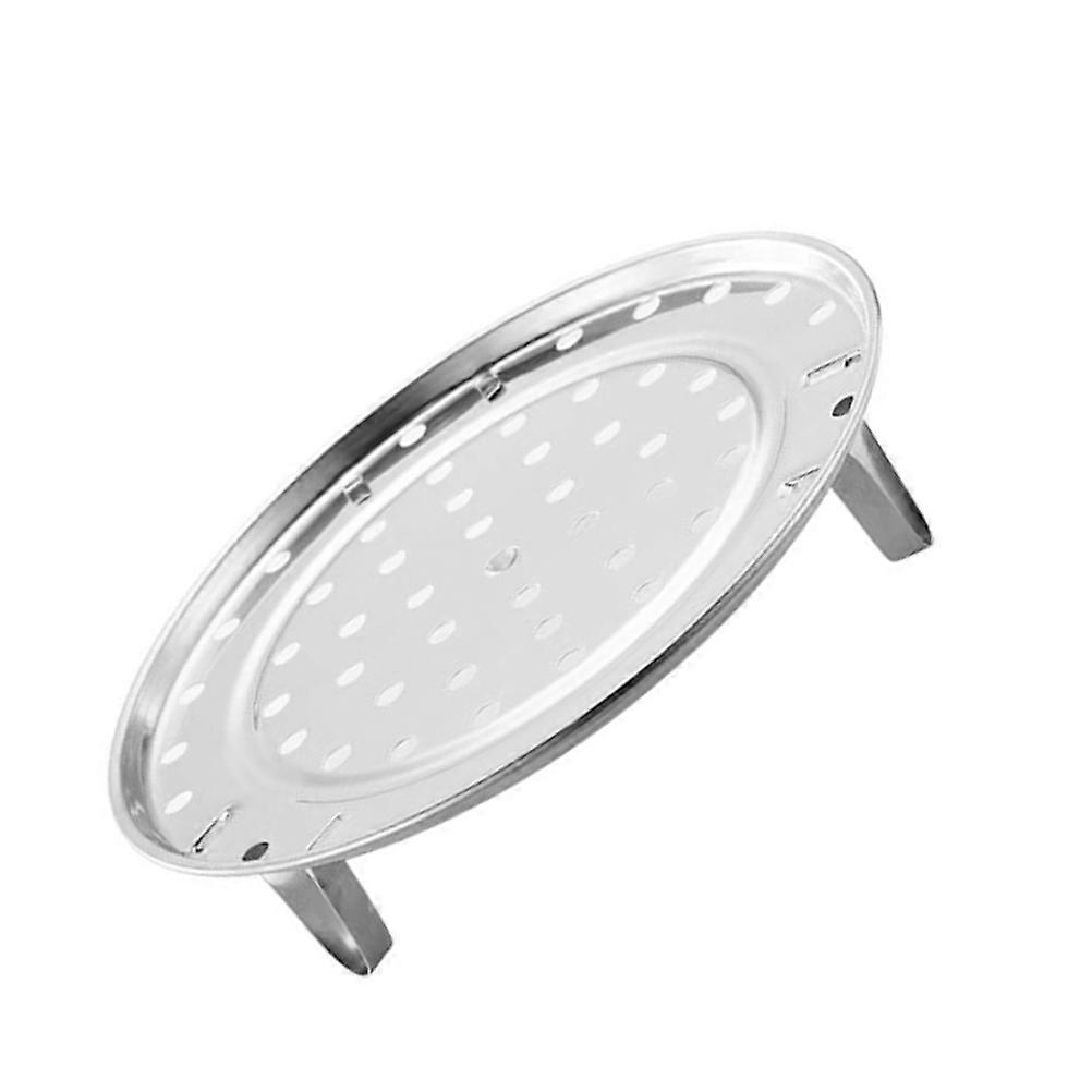 Silver Stainless Steel Steaming Rack for Kitchen Use Versatile Steamer Tray