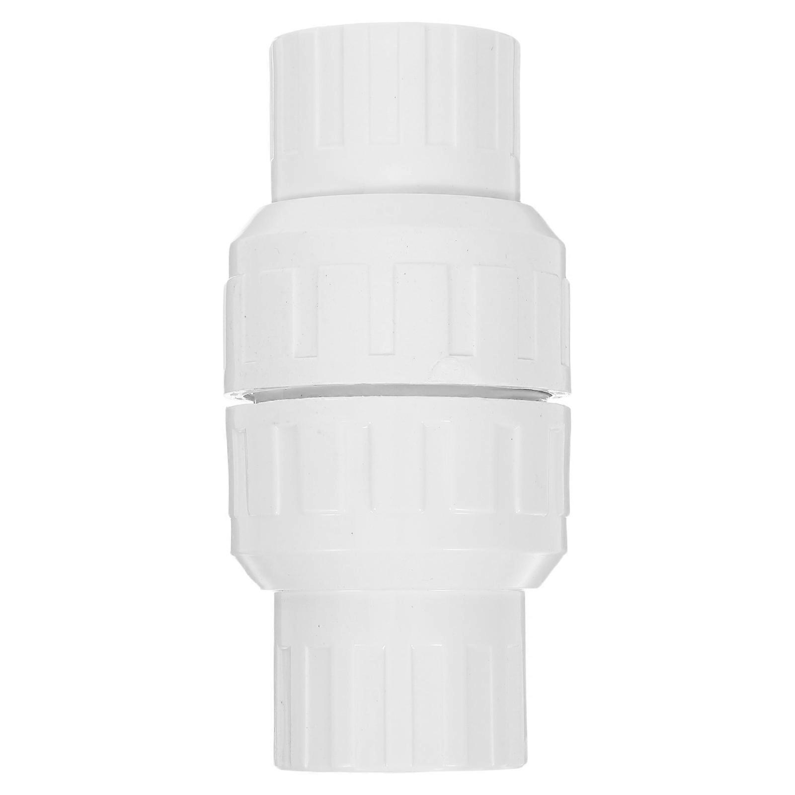Check Valve For Water PVC Material Prevent Backflow Pipe Accessory 32mm Pipe Compatible Protect Pipeline System 1Set