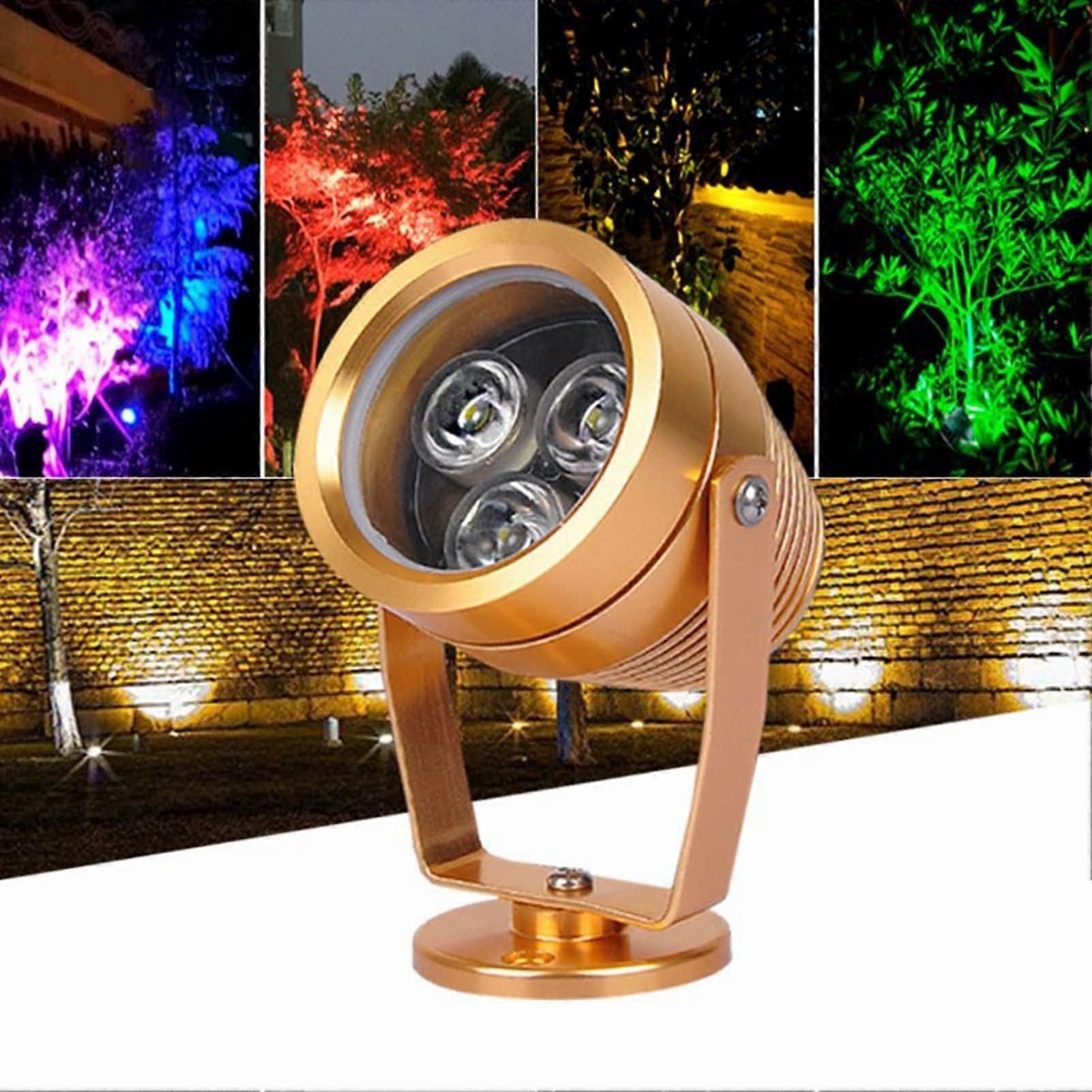 LED Landscape Lights IP65 Waterproof Adjustable Garden Pathway Spotlights Warm White 9W