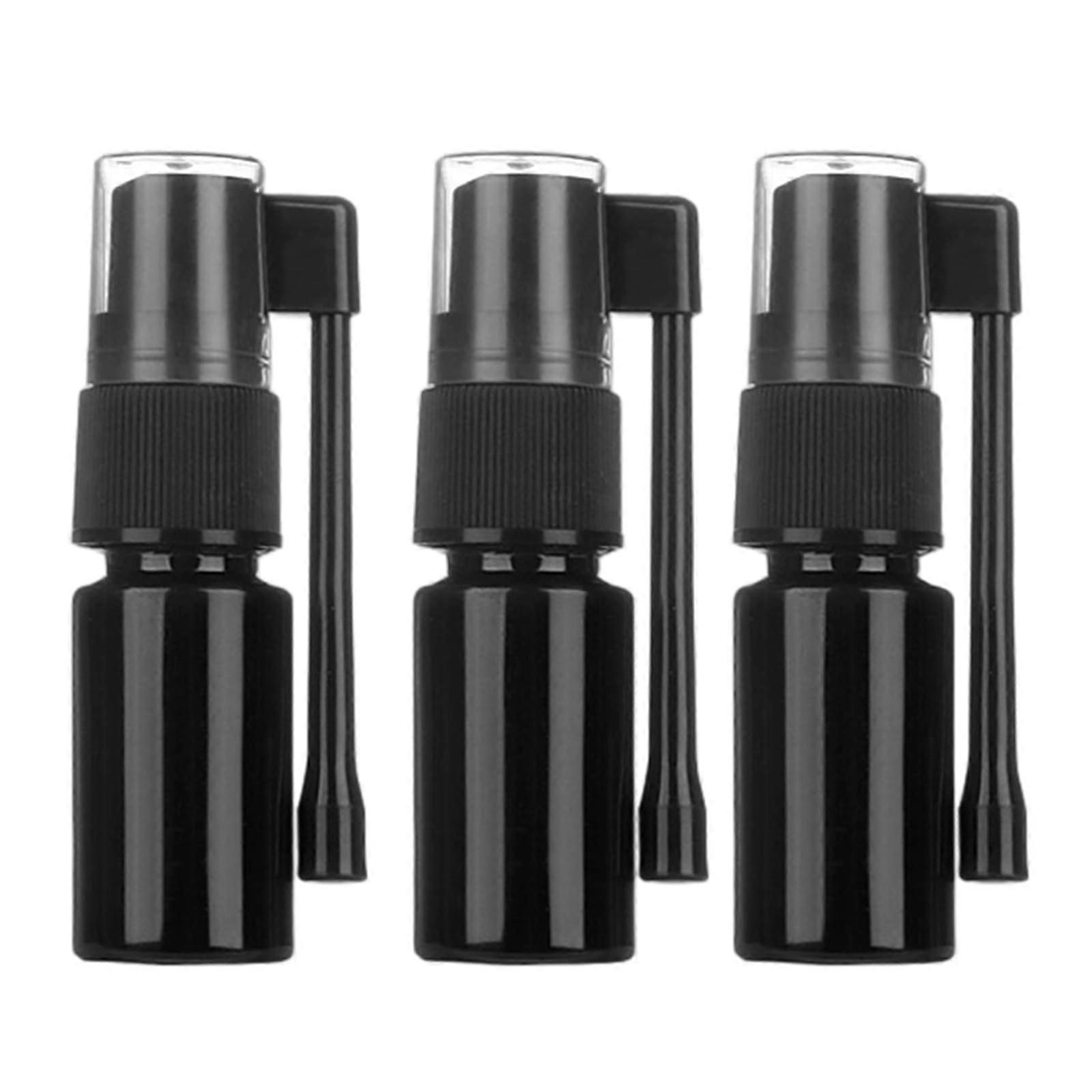 3Pcs Black Light Blocking Travel Spray Bottles 10100ml Leakproof Cosmetic Containers