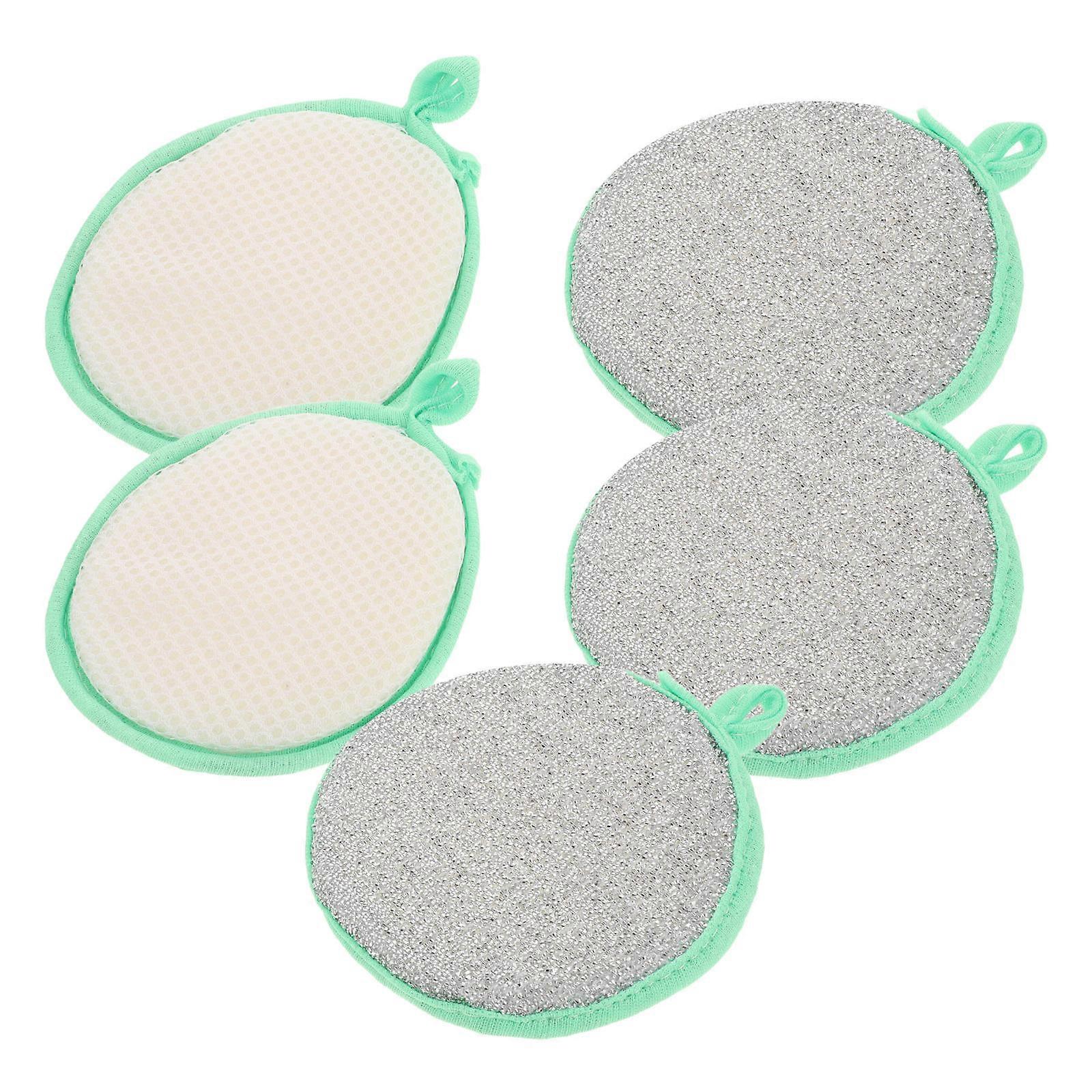 Washing Sponge Dual-Sided Kitchen Cleaning Sponge for 5Pcs Multipurpose Use