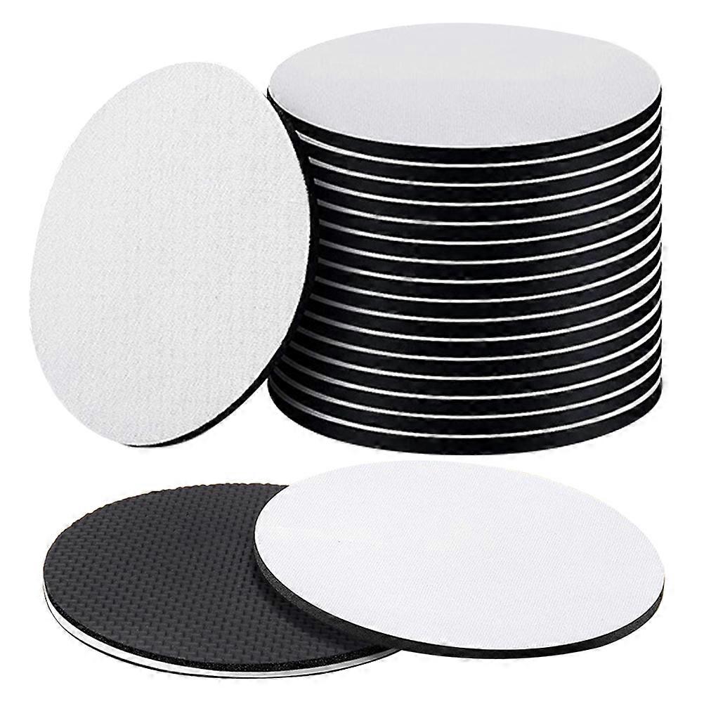 50Pcs Thermal Sublimation Coasters Round Blanks for Sublimation Crafts