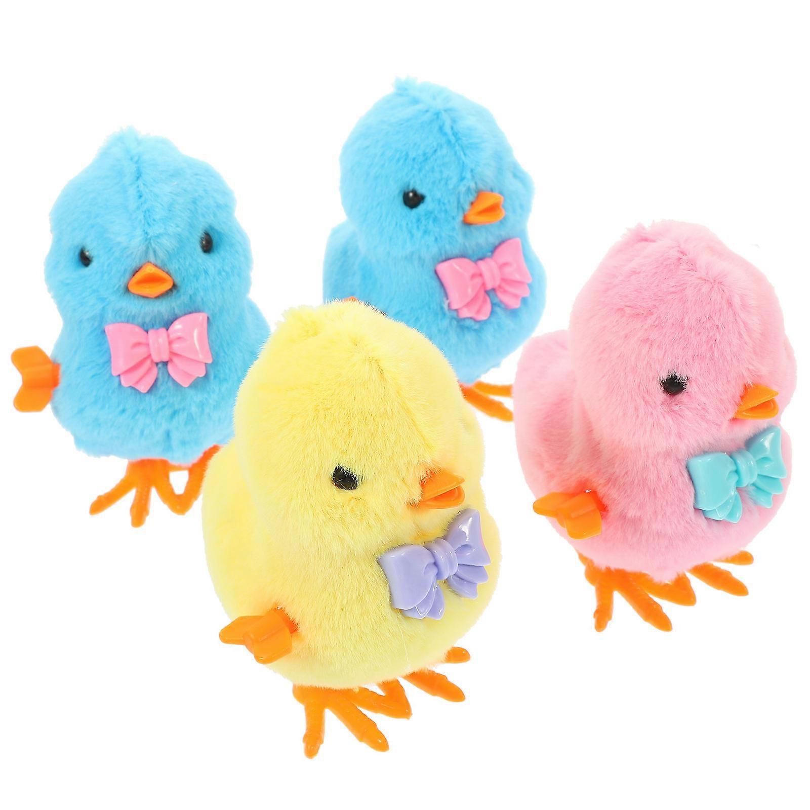 Retro Wind Up Jumping Chick Toy for Performance 16Pcs Plush Assorted Color
