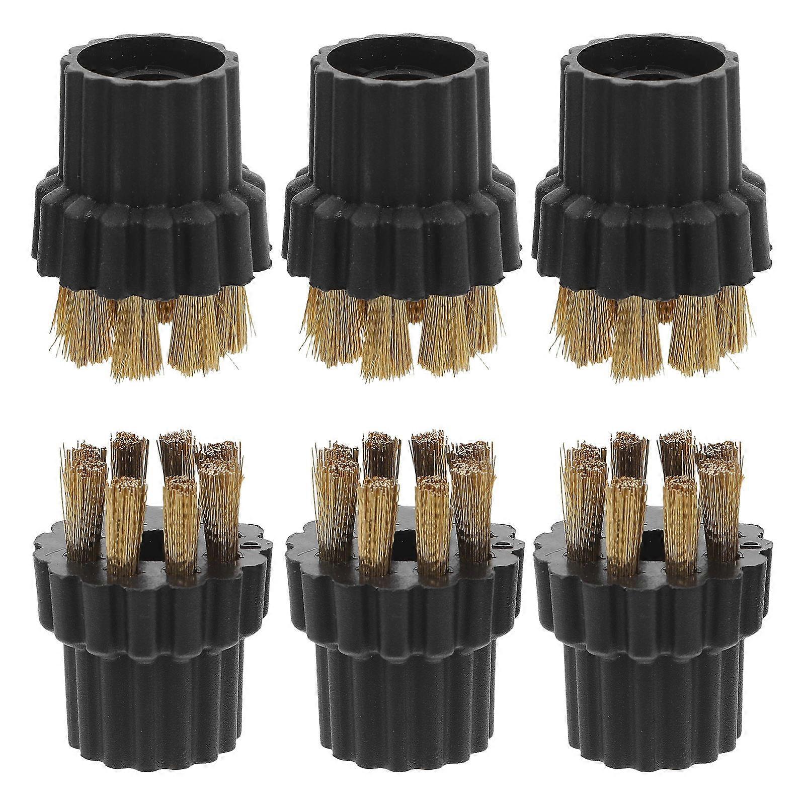 Steam Cleaner Brush Replacement Heads for Efficient Cleaning 6Pcs Set