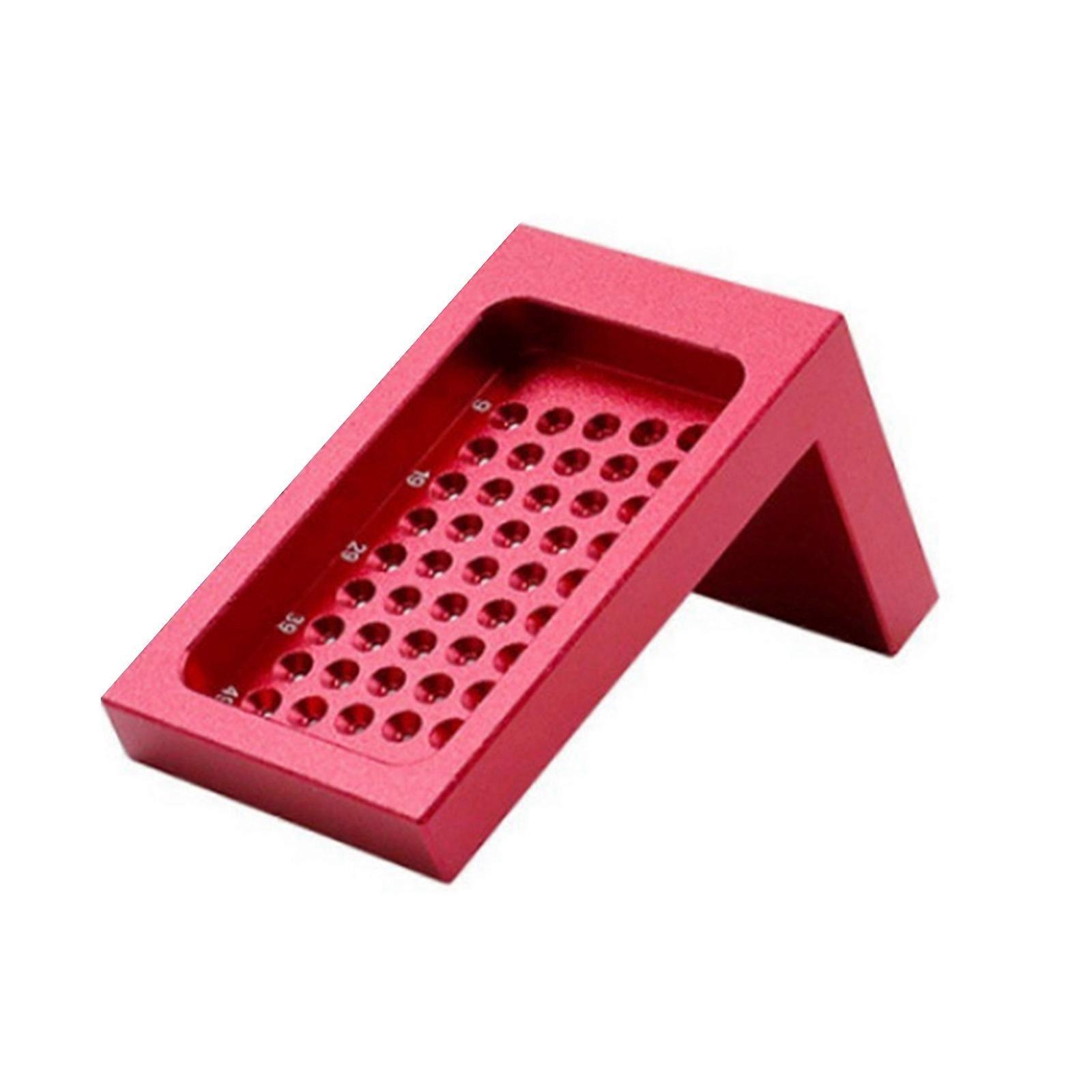Woodworking Calibration Ruler T Type Scribing Marking Gauges Hole Position Measuring Ruler Woodworking Tool  Red