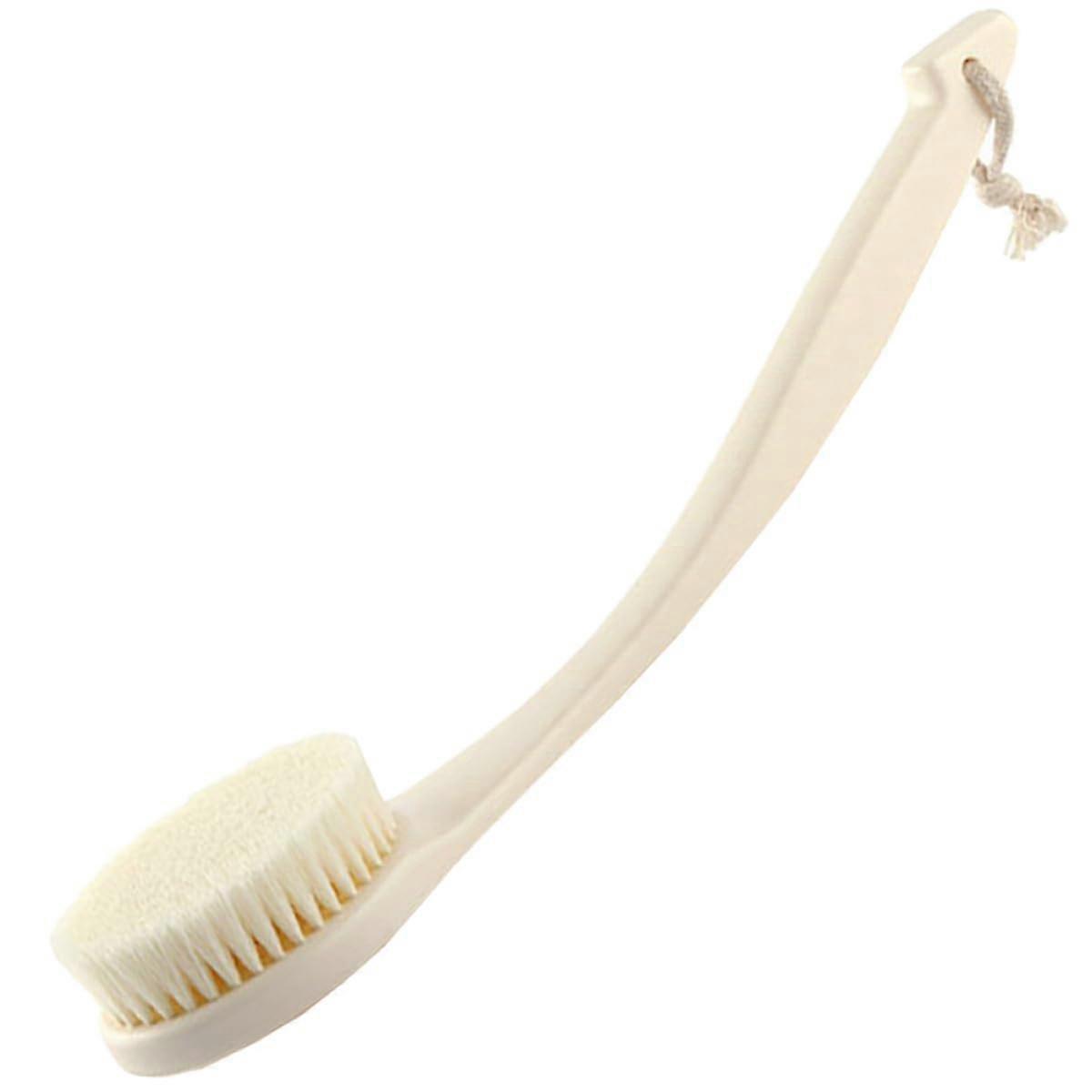 Long Handle Back Scrubber Bath Brush with Soft Bristles for Gentle Exfoliation Wet Dry Use