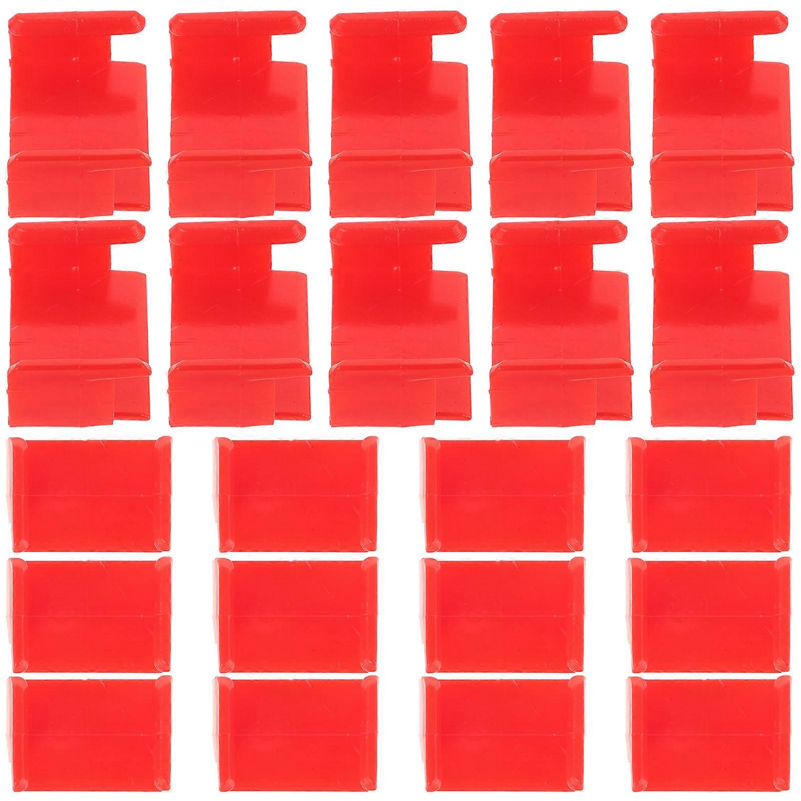 20pcs Train Track Joiners Securing Clips for Model Railway Enthusiasts Plastic Fasteners and Stabilizers