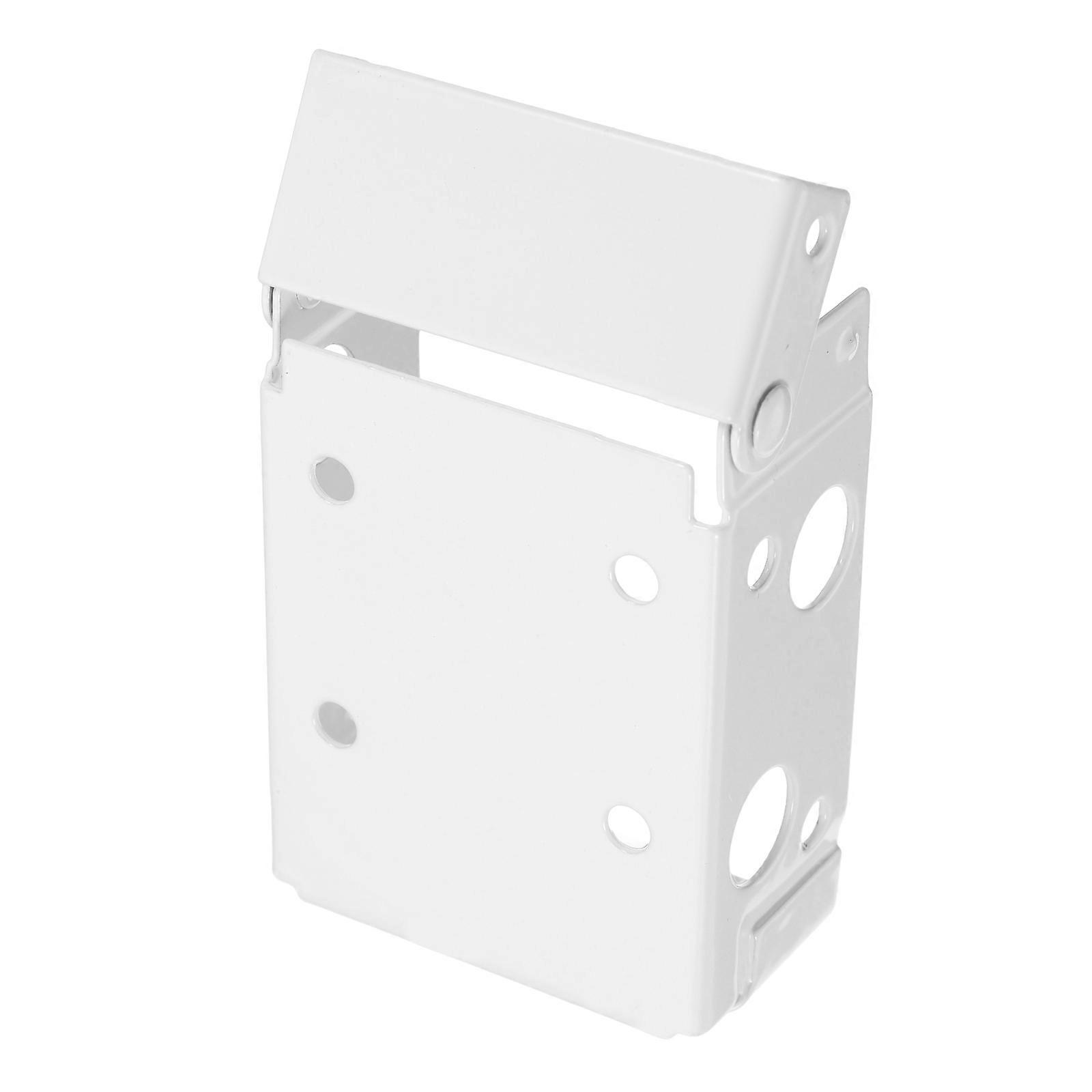 White Blind Brackets Box Mounting Brackets Blind Holder Brackets Low Profile Box Mounting Bracket for Window Blinds White