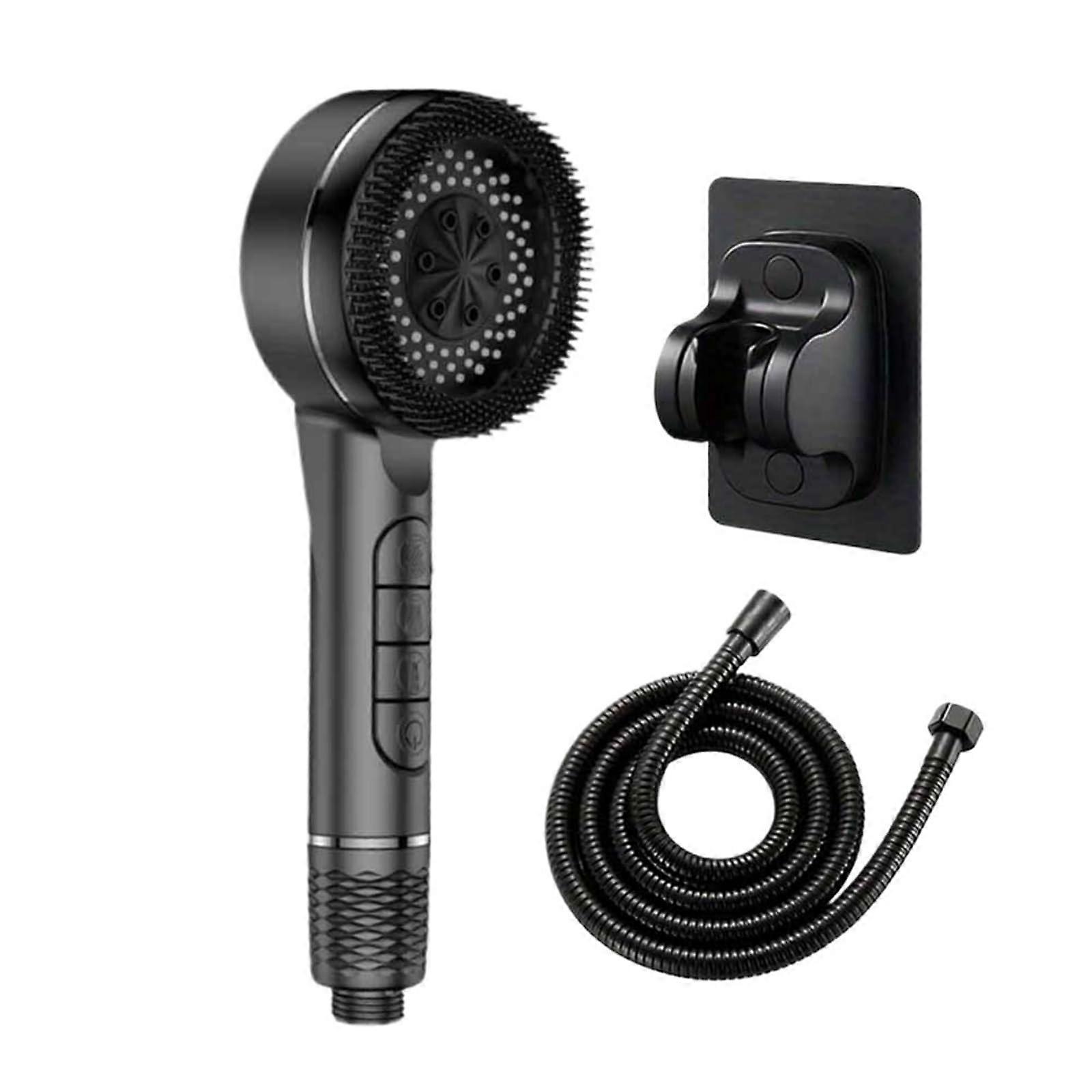 Handheld  Pressure Shower Head with 4 Modes, OneKey Stop, Water Saving for Low Pressure