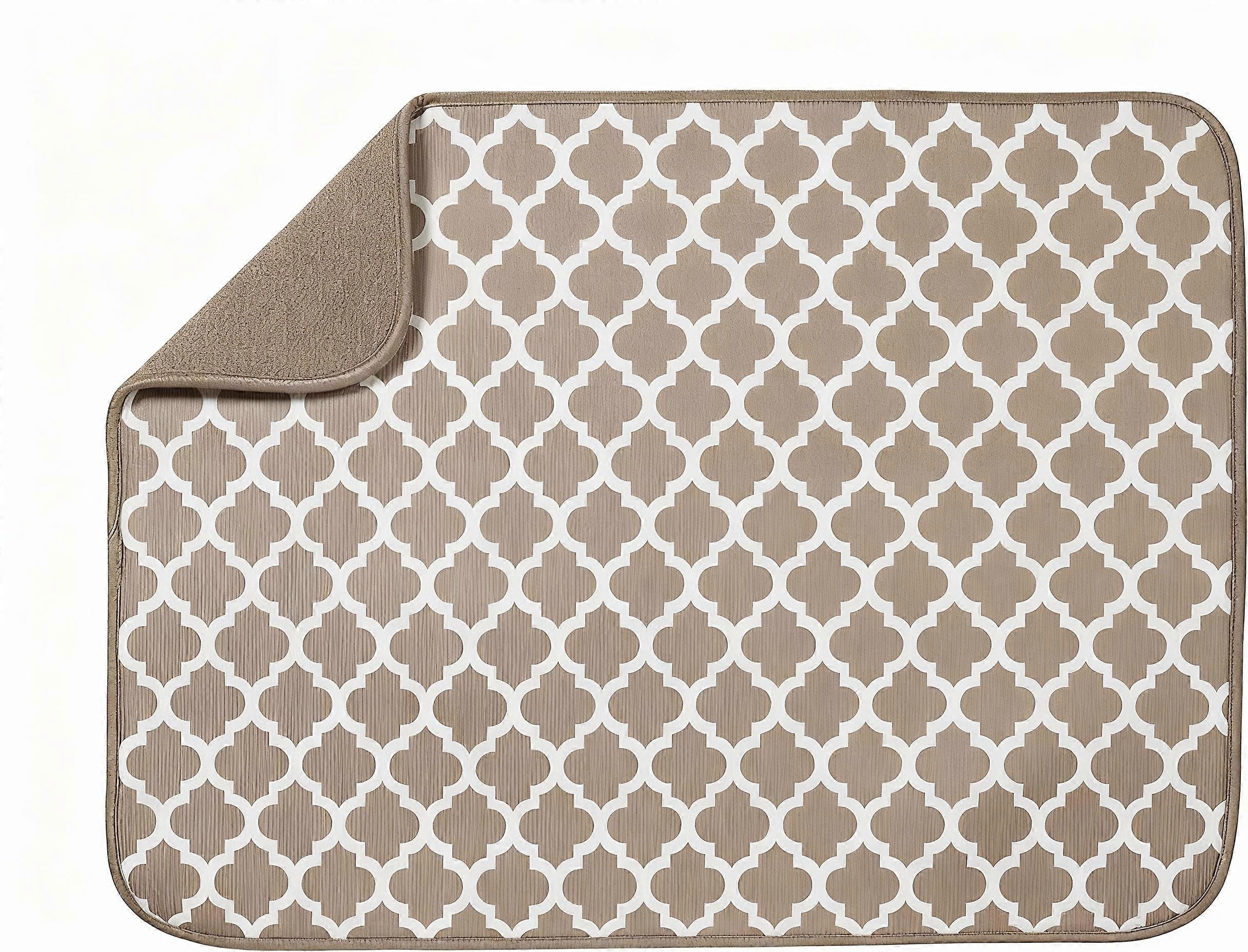 Cup Dish Drying Mat Absorbent Kitchen Multifunctional Non Slip Placemat 45x60