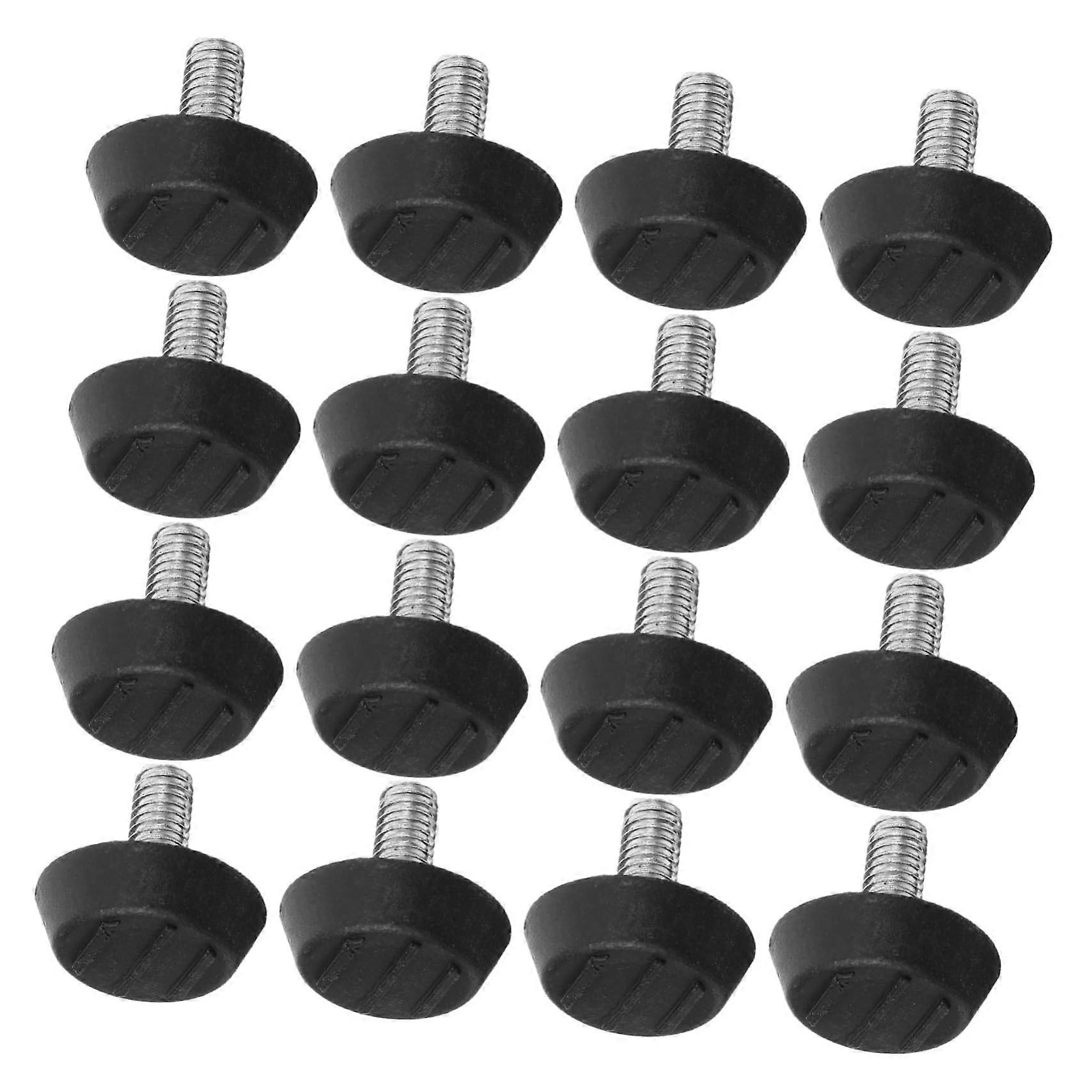 100pcs Adjustable Furniture Levelers with AntiSlip Rubber Base for Wobble Table Stability
